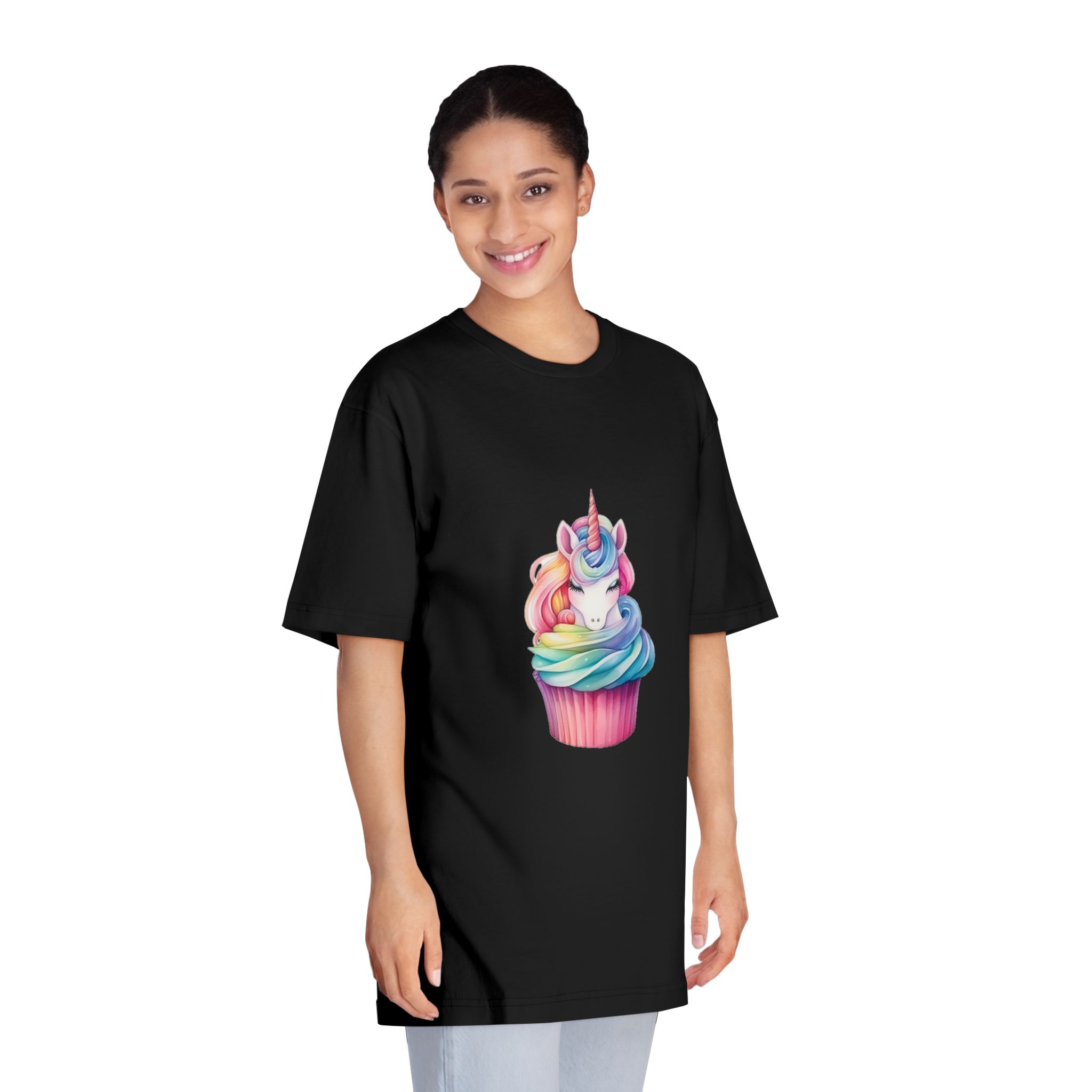 There Is Cupcake With Unicorn Face Top It Generative Ai Unisex Classic Crewneck T Shirt - Image 7