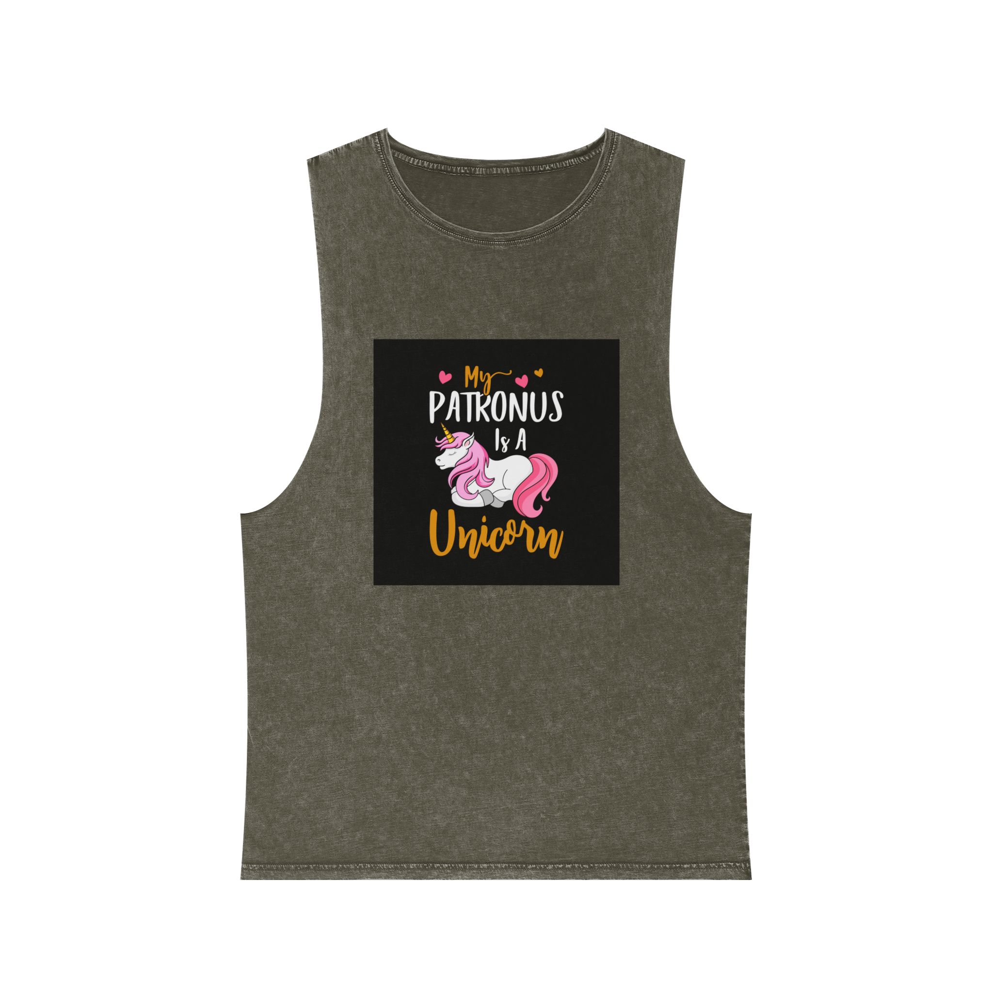 Unicorn 18 Unisex Stonewash Tank Top - Image 5