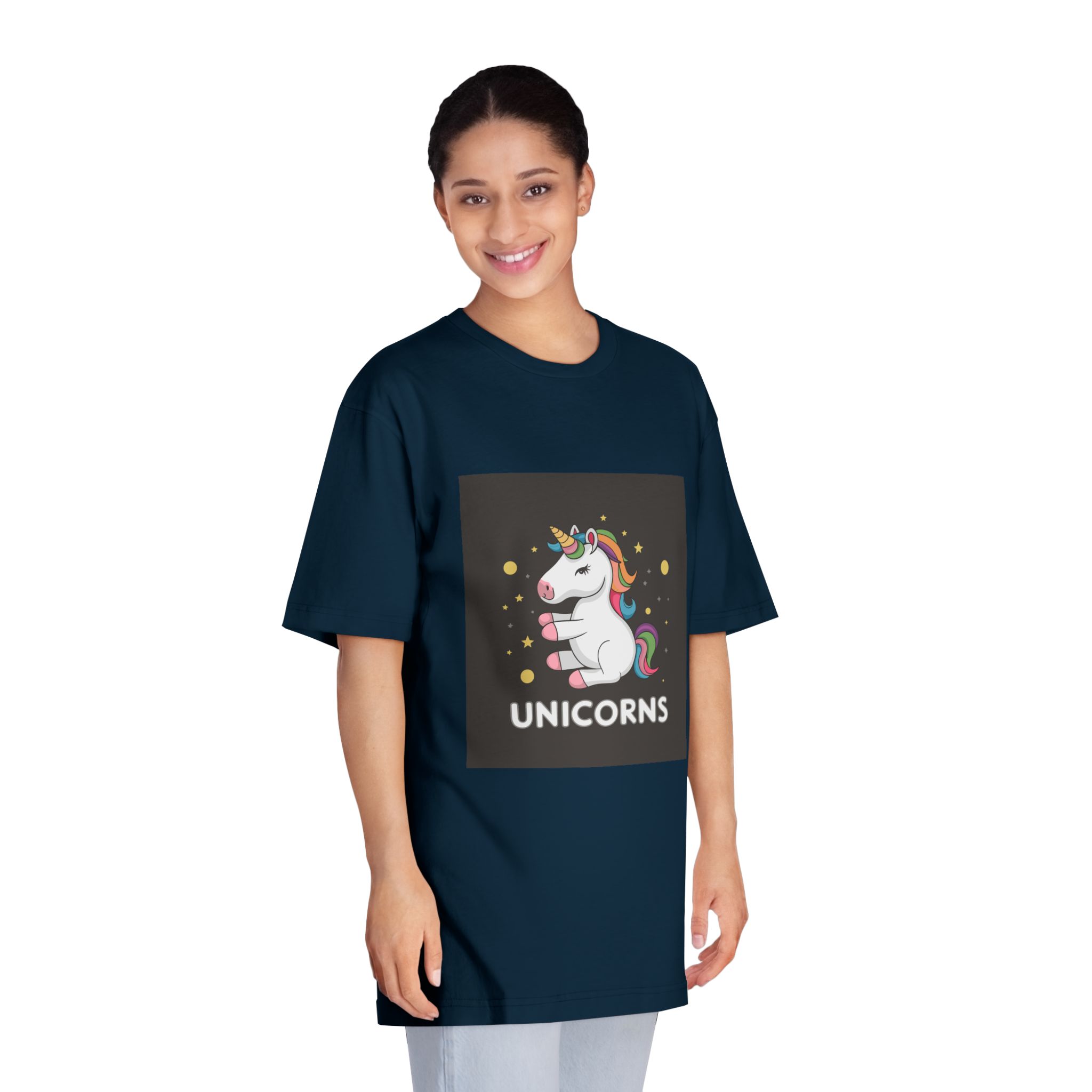 Cute Unicorn Illustration T Shirt Design Unicorn Vector Unicorn Princess Cartoon Vector Unisex Classic Crewneck T Shirt - Image 19