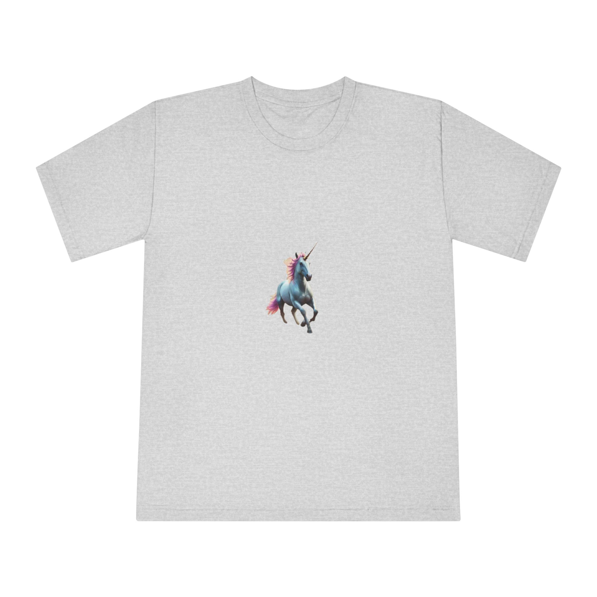 Beautiful Unicorn Running Magical Meadow Unicorn Background Images Whimsical Unicorn (35) Unisex Classic Crewneck T Shirt - Image 13