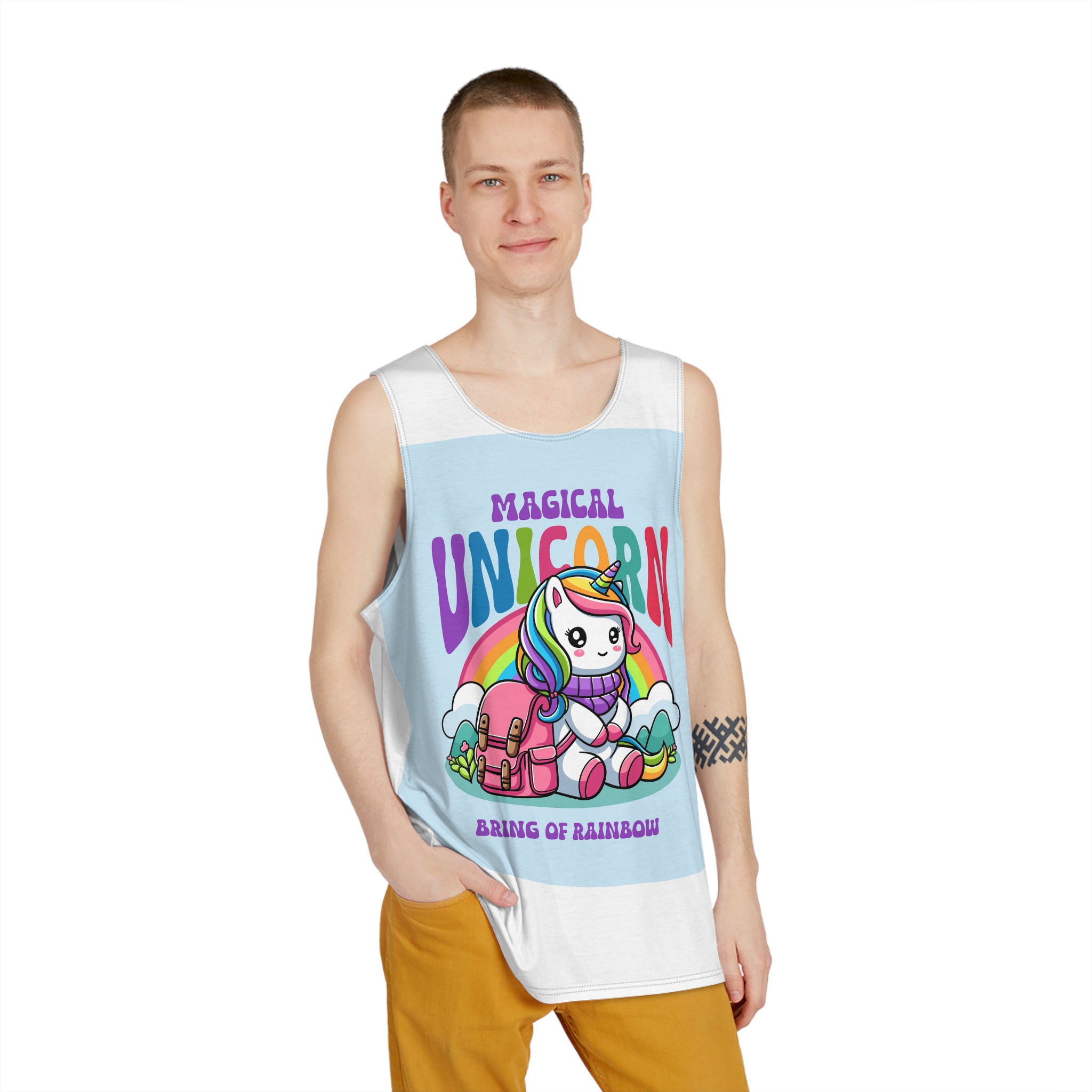 Magical Unicorn Mens Tank Aop - Image 3