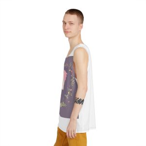 Cute Small Unicorn With Mom Wreath Mens Tank Aop