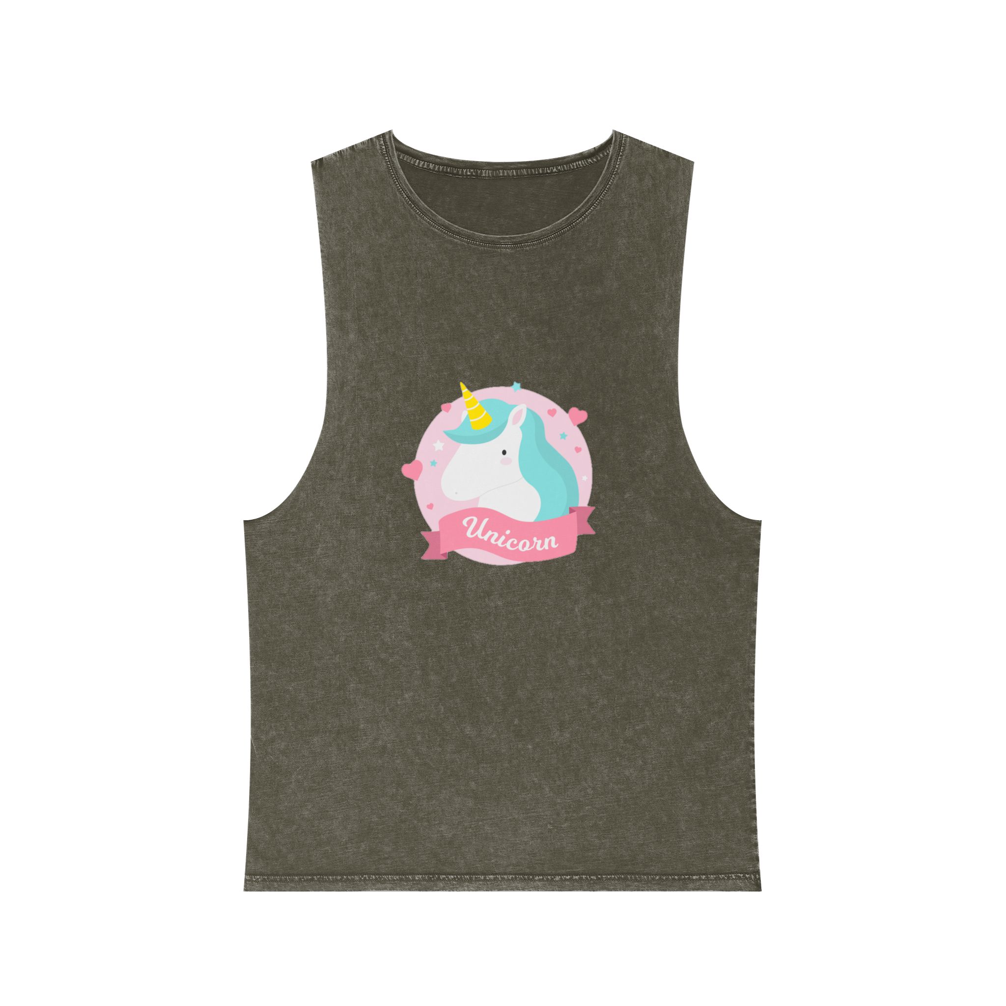Unicorn V184 Unisex Stonewash Tank Top - Image 5