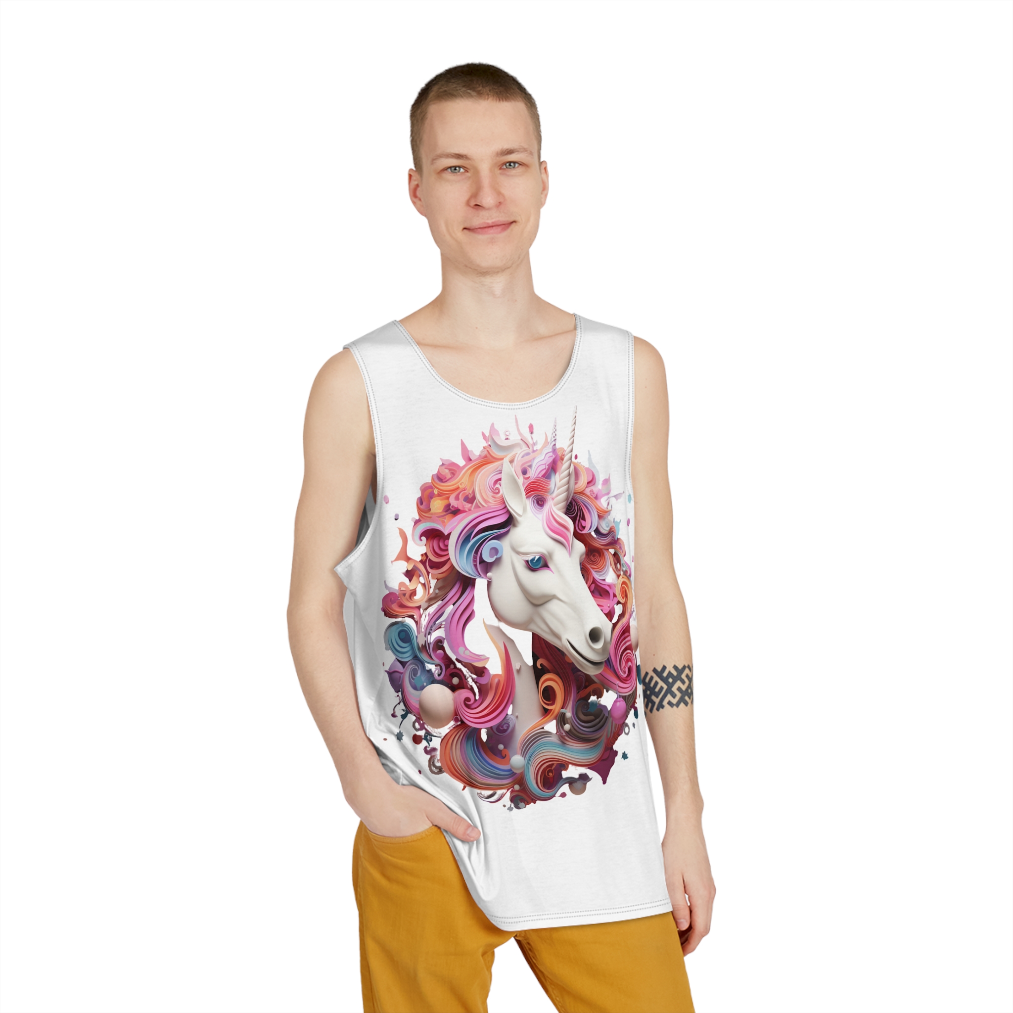 Unicorns 157 Mens Tank Aop - Image 3