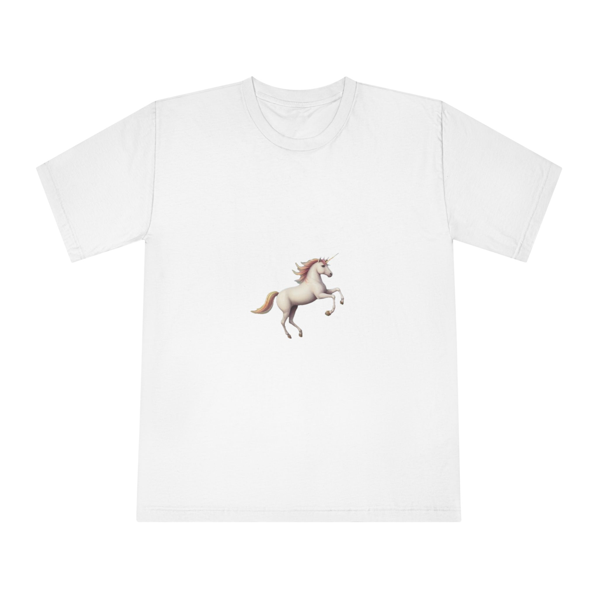 Beautiful Unicorn Running Magical Meadow Unicorn Background Images Whimsical Unicorn (42) Unisex Classic Crewneck T Shirt