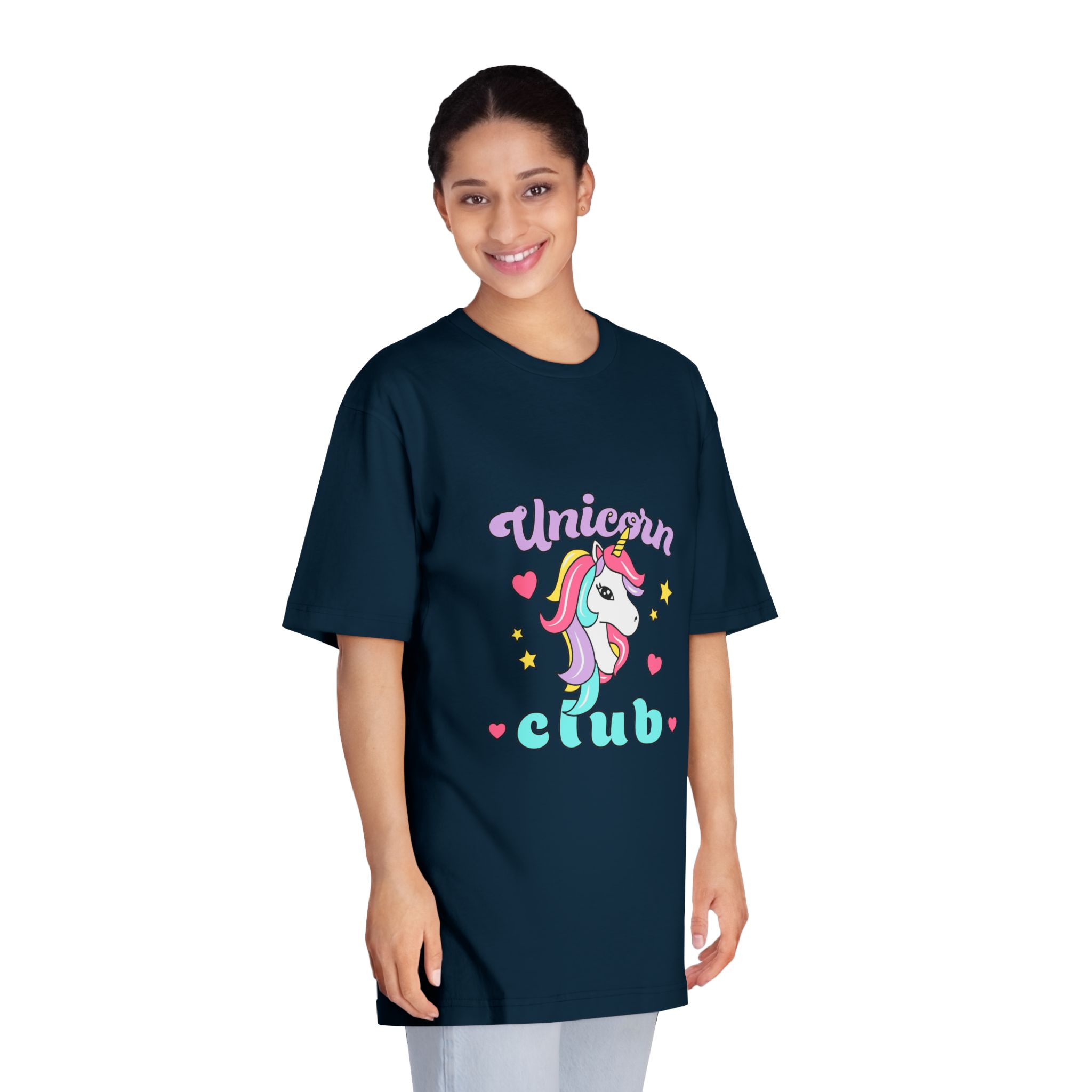 Unicorn Club Text With Colorful Hair Unicorn Unisex Classic Crewneck T Shirt - Image 19