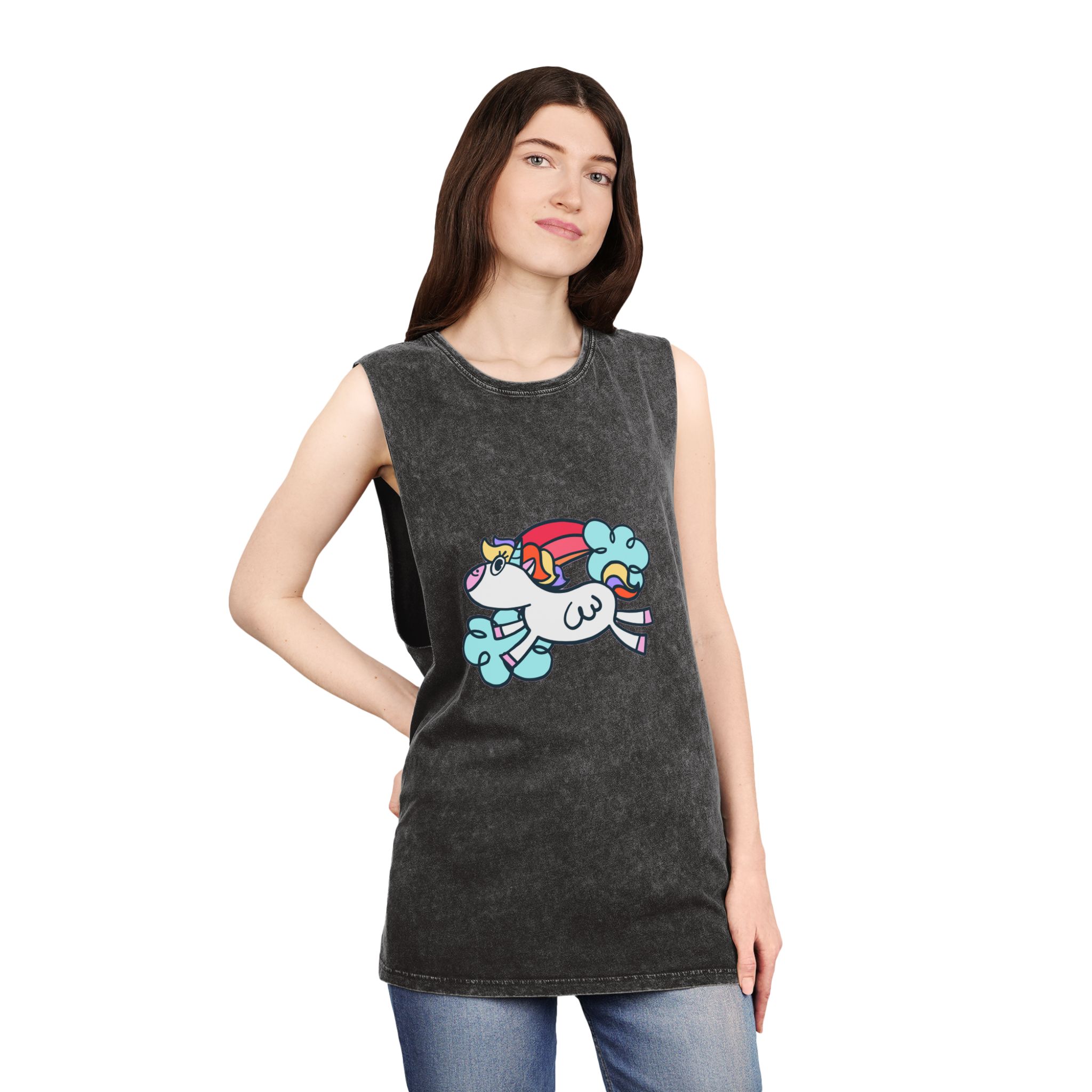 Unicorn V326 Unisex Stonewash Tank Top - Image 4