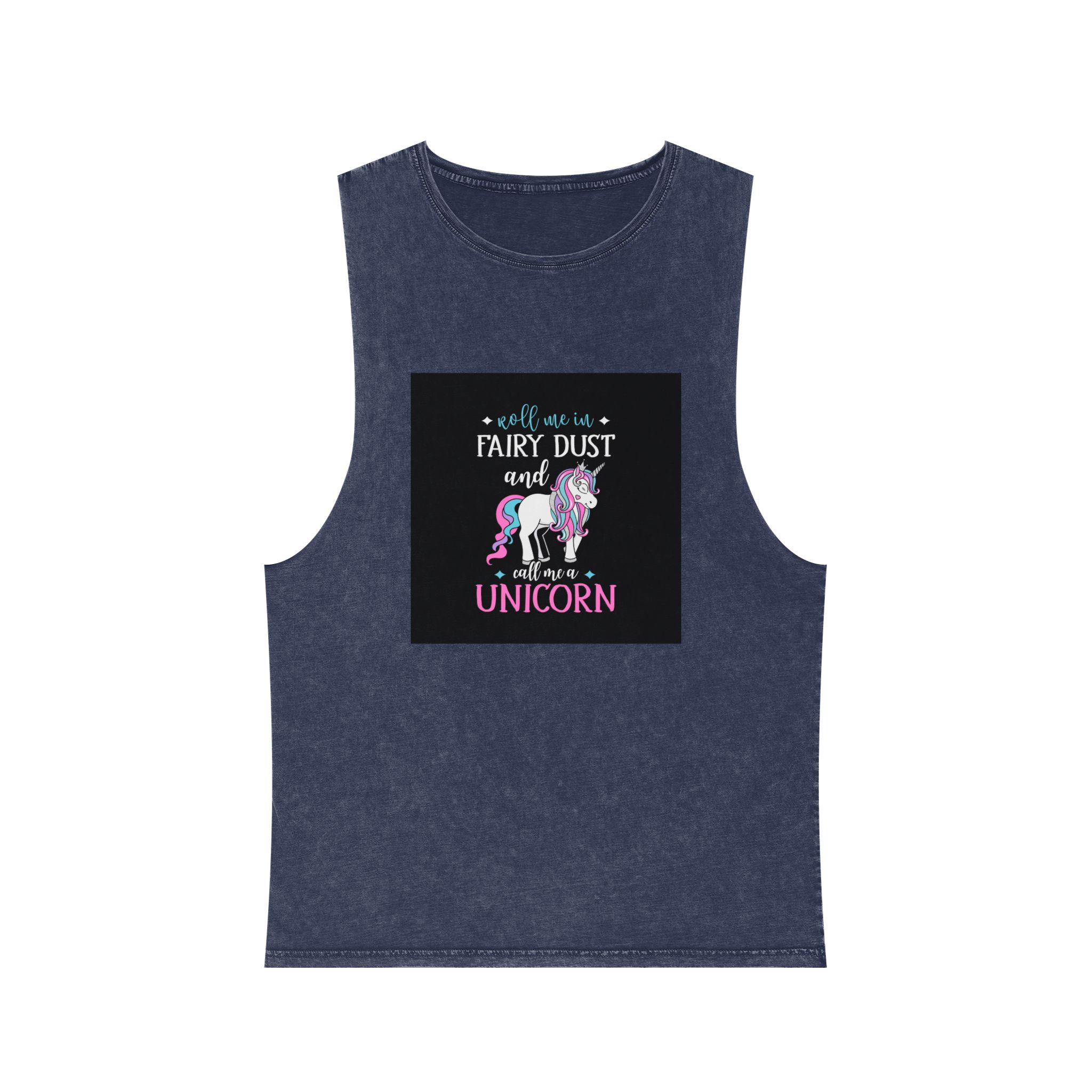 Unicorn 20 Unisex Stonewash Tank Top - Image 13