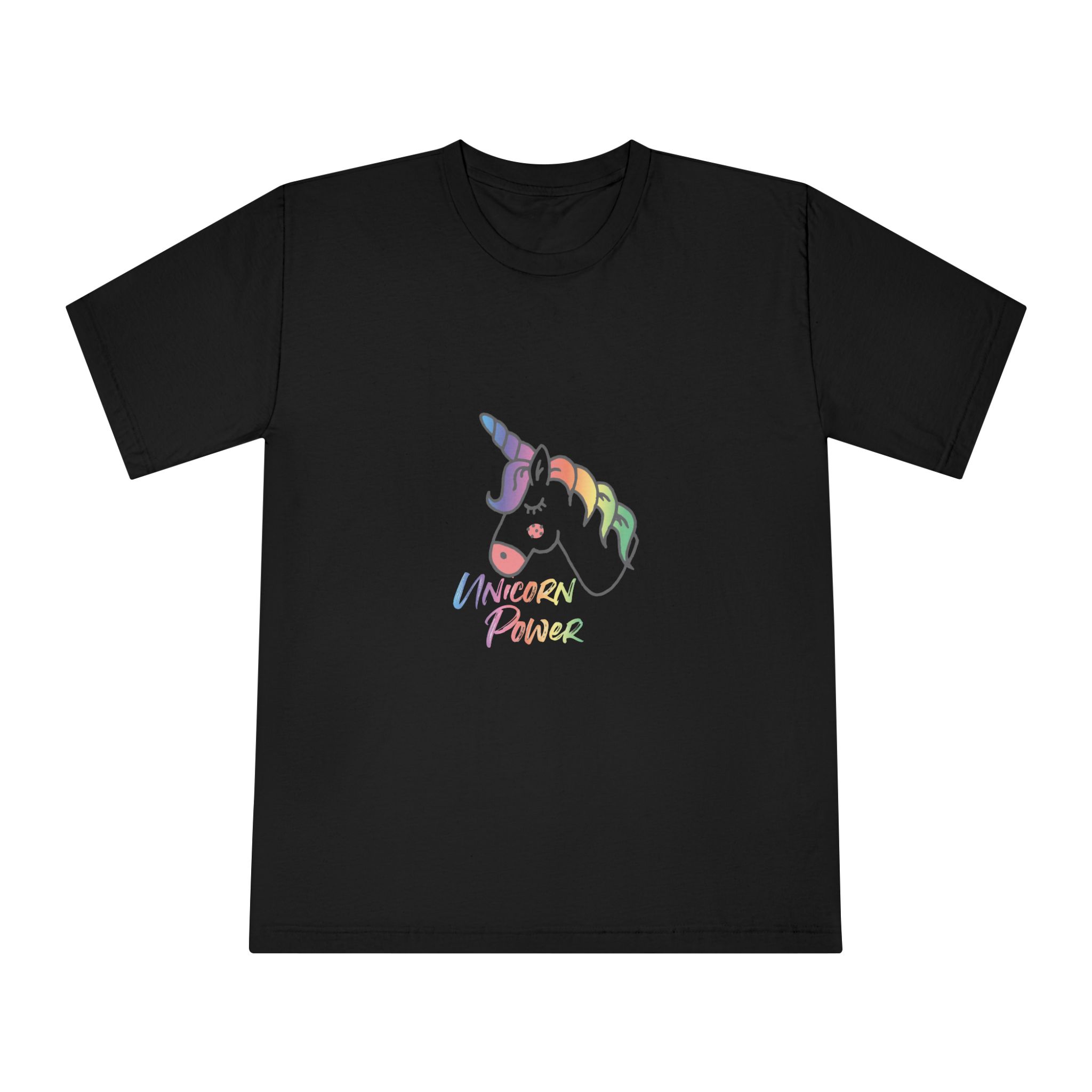 Cute Magical Unicorn Hand Drawn Illustration Unisex Classic Crewneck T Shirt - Image 5