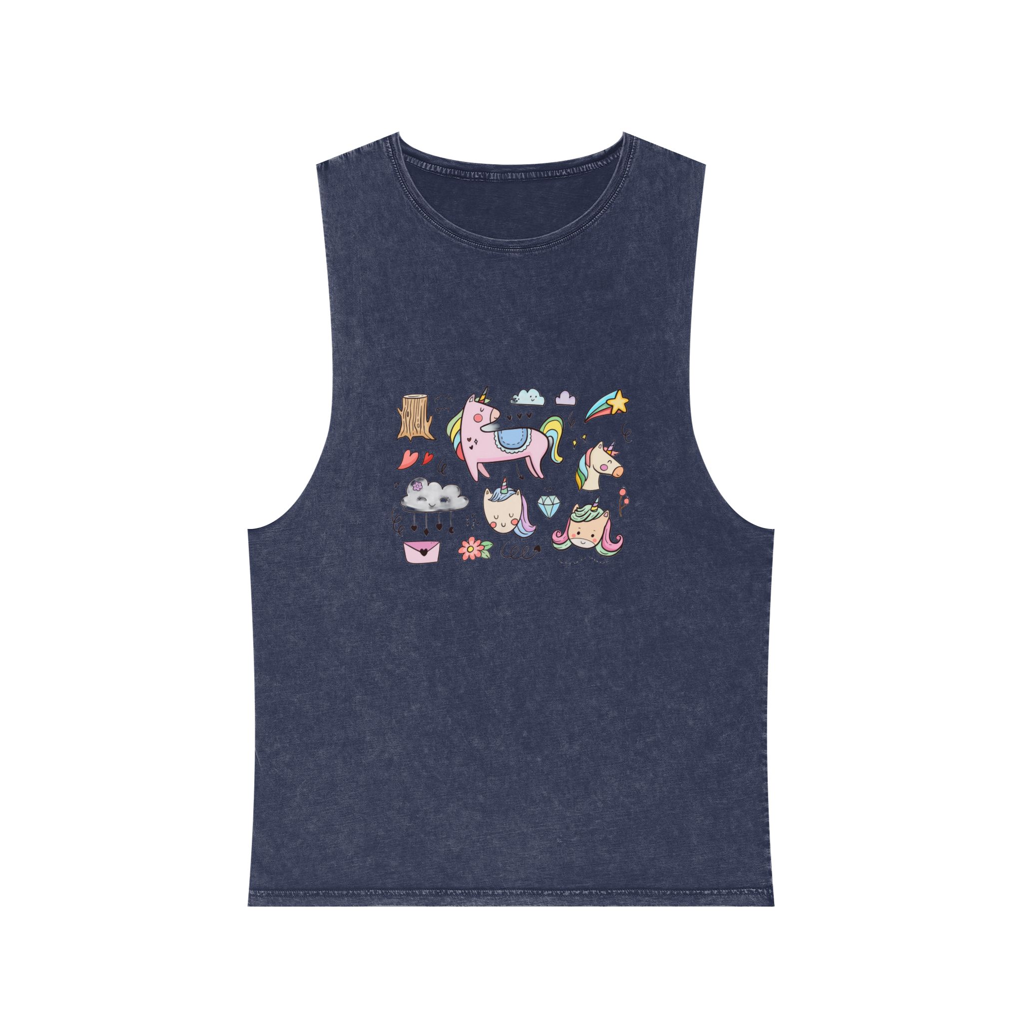 Unicorn V537 Unisex Stonewash Tank Top - Image 13