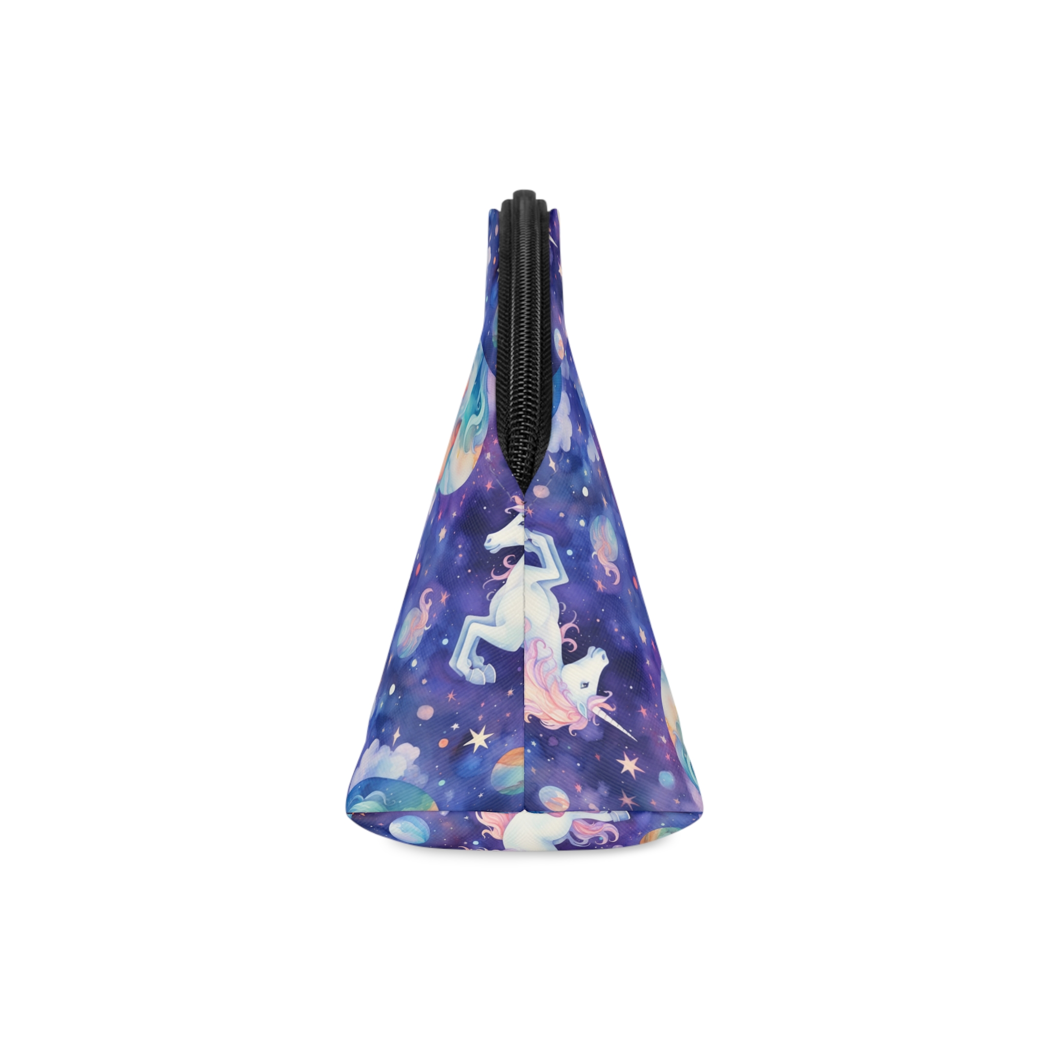 There Is Unicorn That Is Flying Through Sky Generative Ai Makeup Bag - Image 4