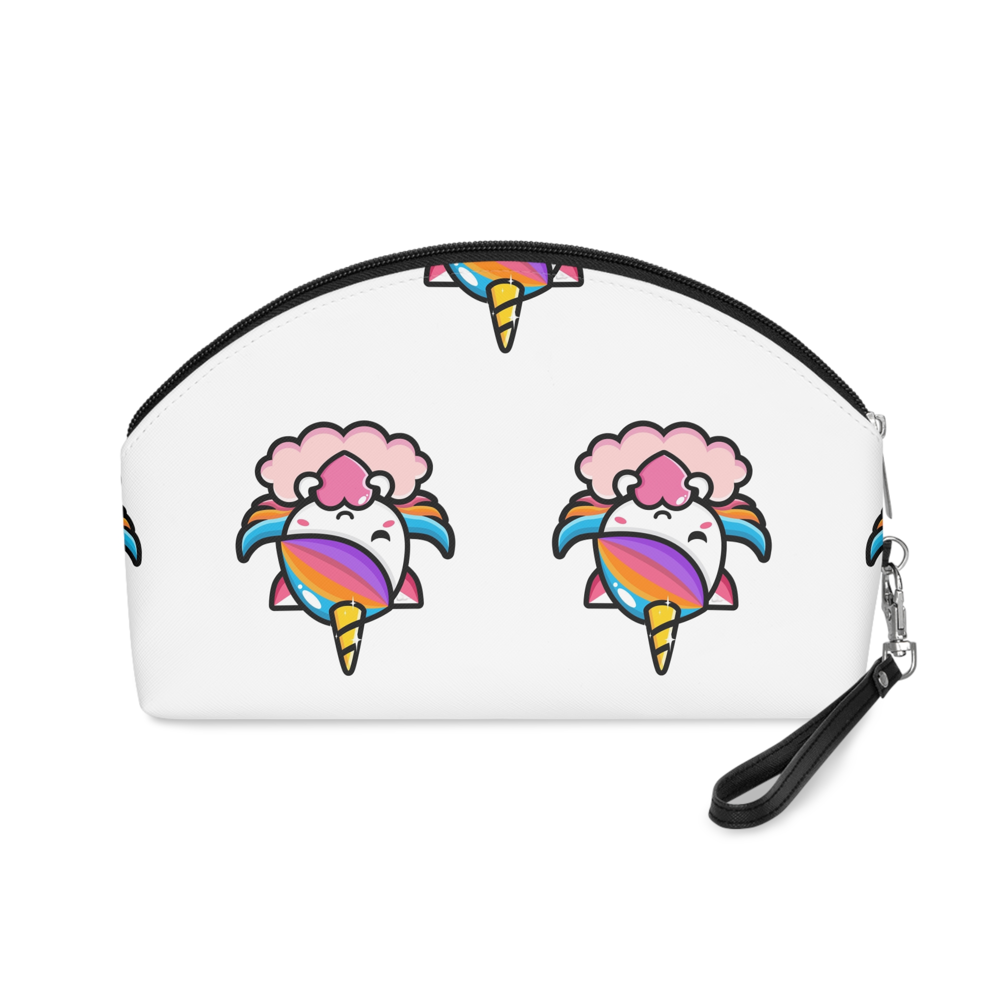 Cute Unicorn Mascot Design (6) Makeup Bag - Image 2