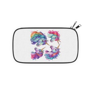 Four Different Colored Unicorns With Long Manes Long Manes Generative Ai Passport Wallet