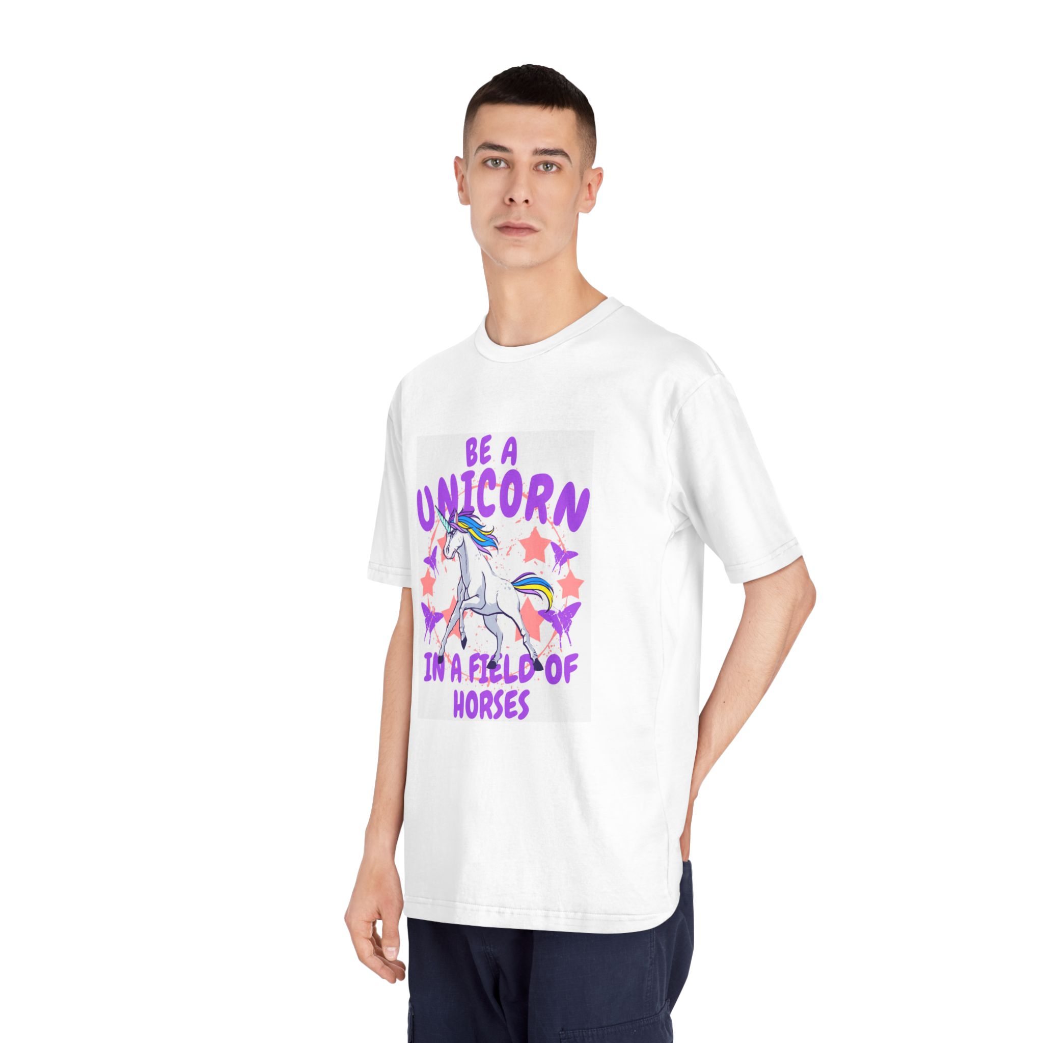 Be Unicorn Unisex Classic Crewneck T Shirt - Image 4
