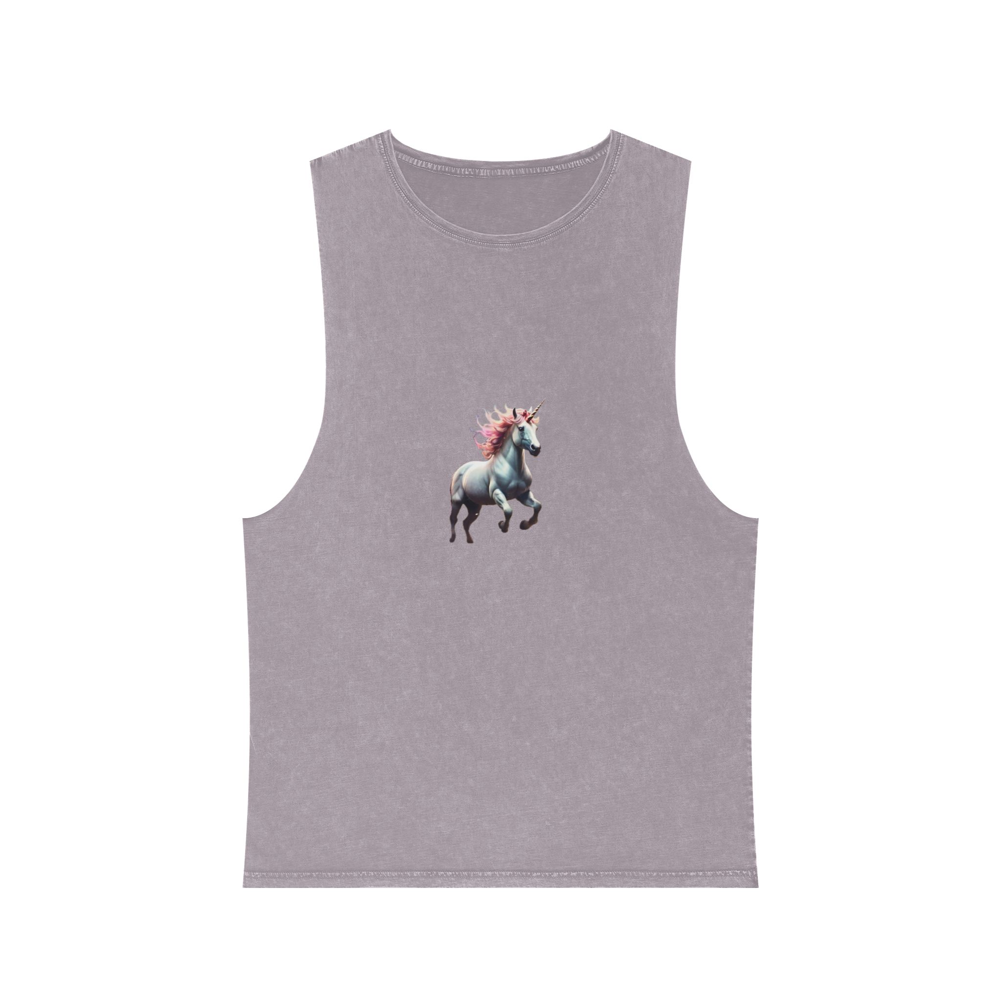 Beautiful Unicorn Running Magical Meadow Unicorn Background Images Whimsical Unicorn (22) Unisex Stonewash Tank Top - Image 17