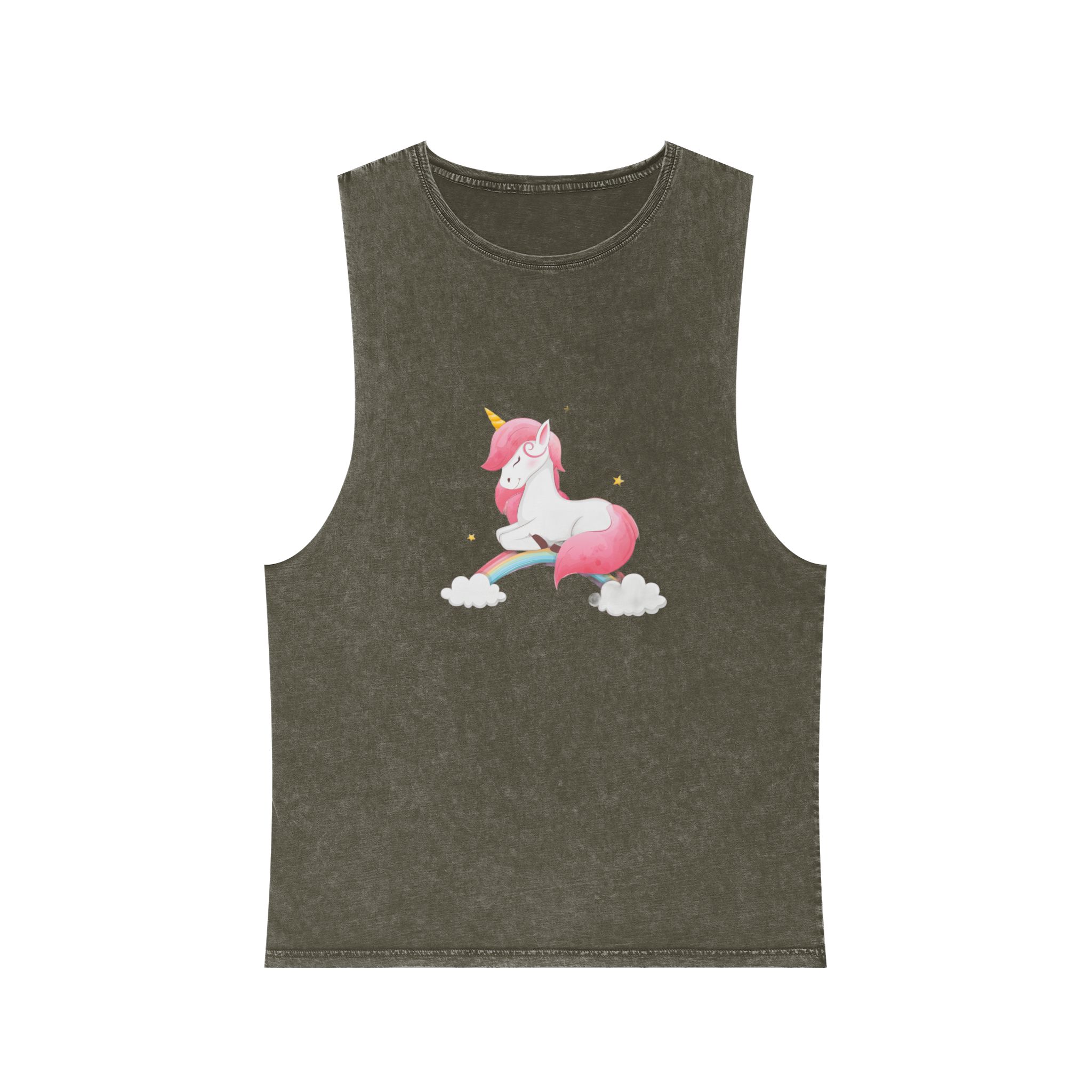 Unicorn V383 Unisex Stonewash Tank Top - Image 5