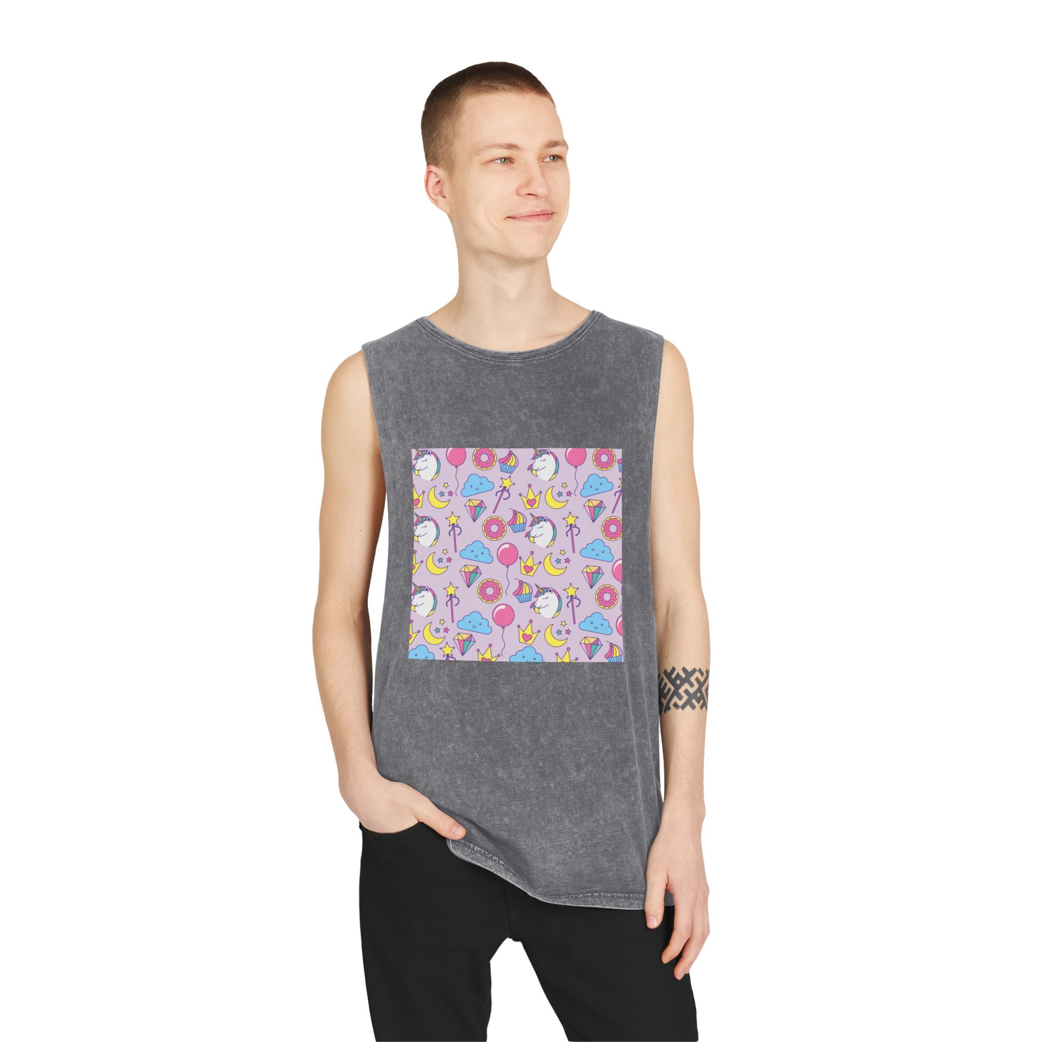 Unicorn V355 Unisex Stonewash Tank Top - Image 11
