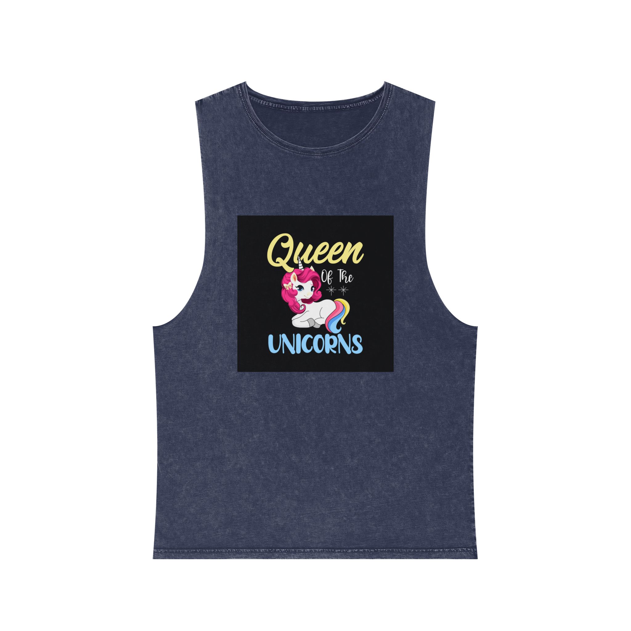 Unicorn 19 Unisex Stonewash Tank Top - Image 13
