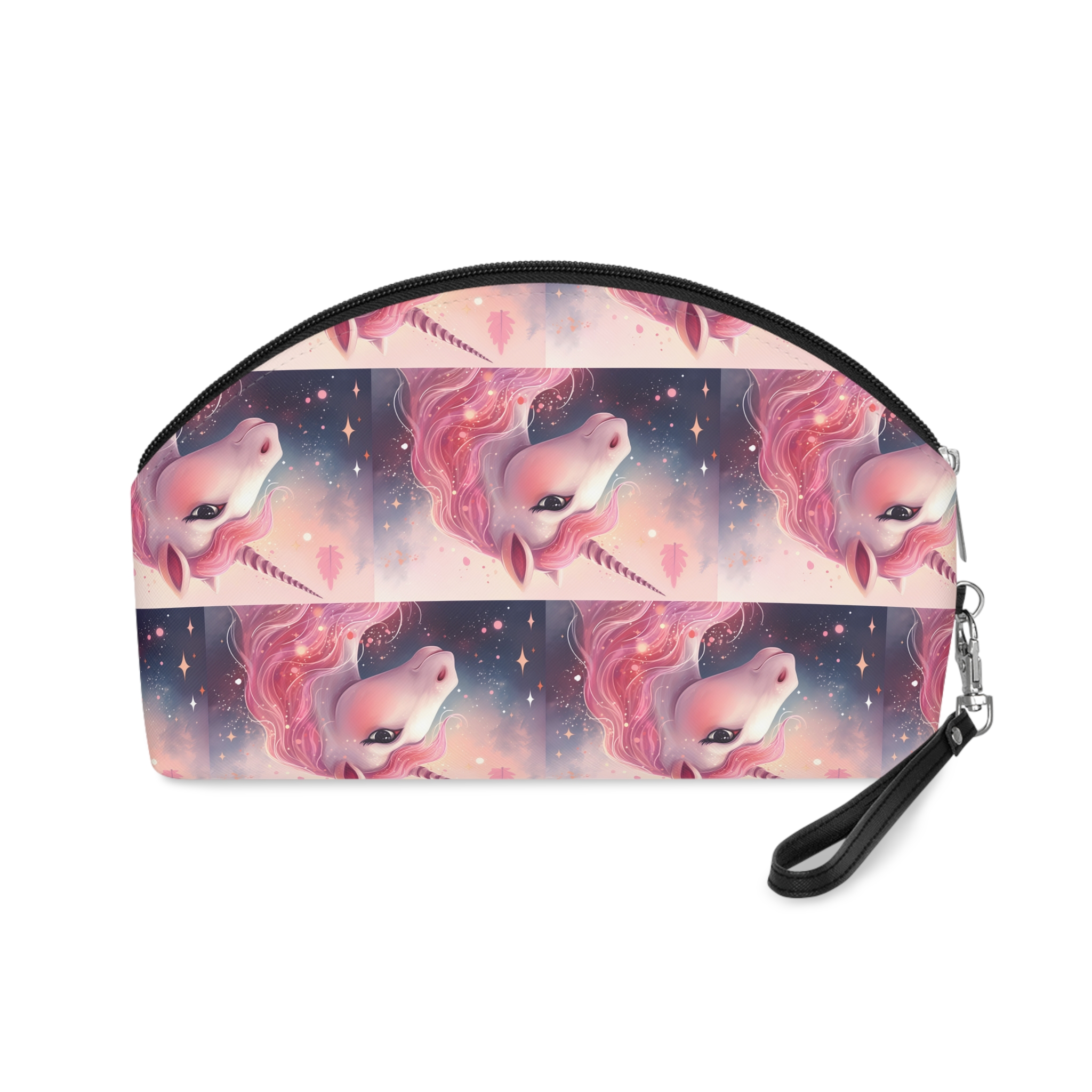 Pink Unicorn Fantastic Illustration (1) Makeup Bag - Image 2