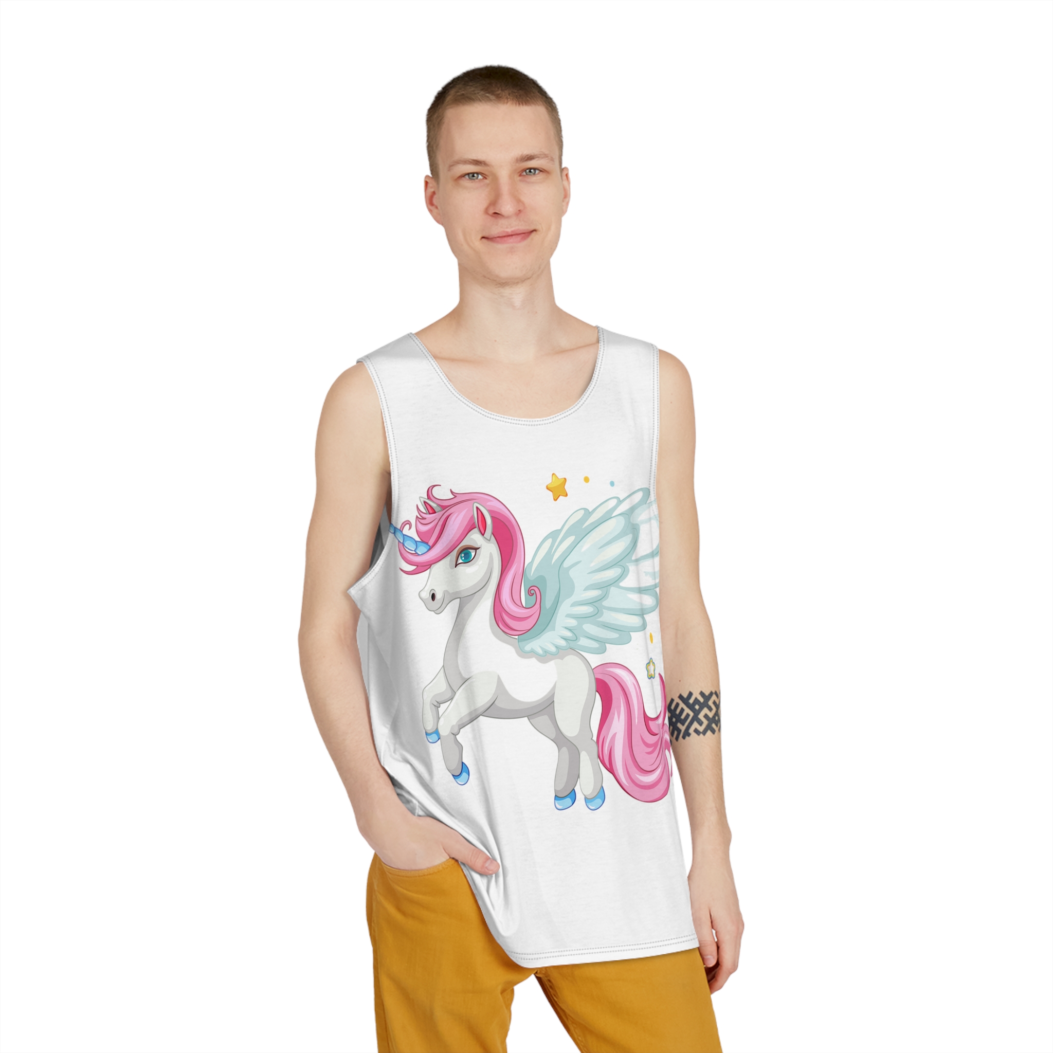 Beautiful Unicorn Mens Tank Aop - Image 3