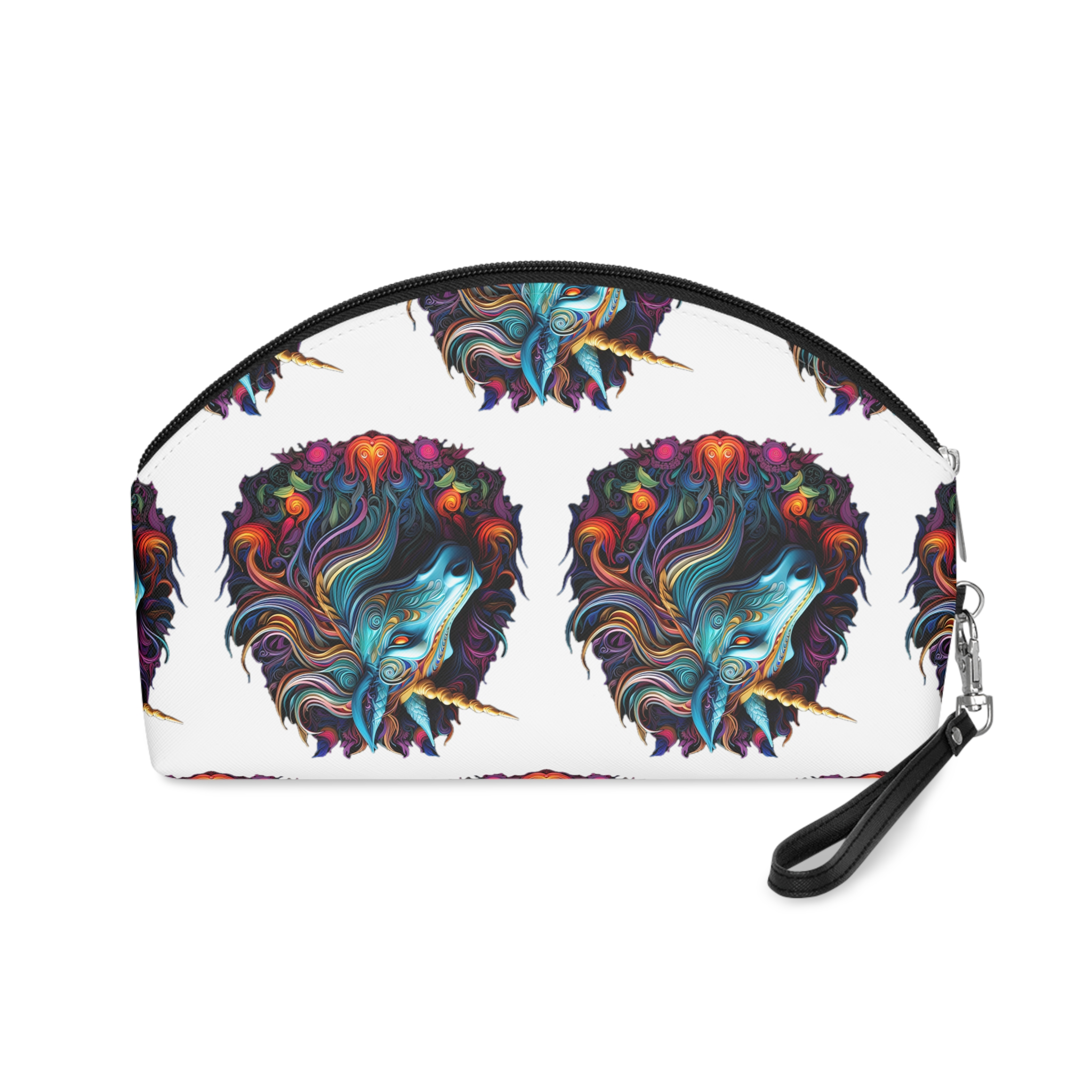 Unicorn With Rainbow It Is Middle Circle Makeup Bag - Image 2