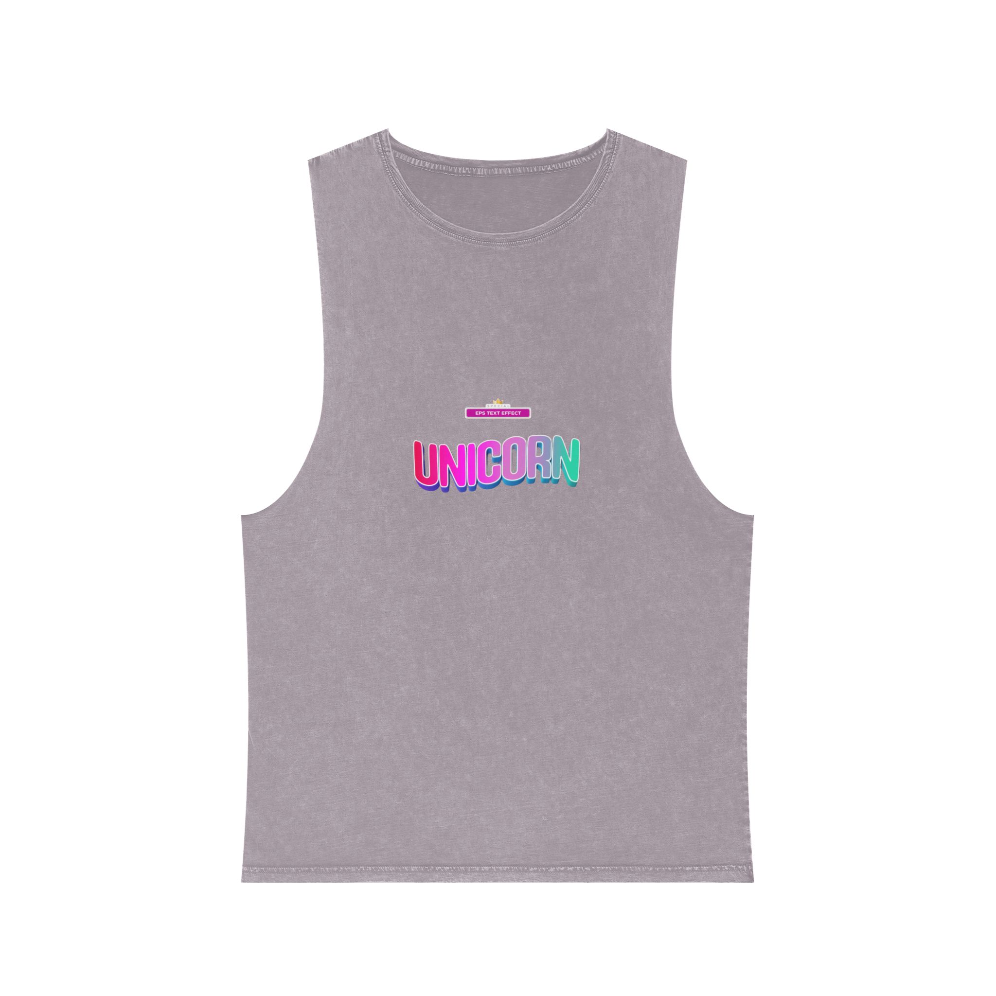 Unicorn Colors Unisex Stonewash Tank Top - Image 17