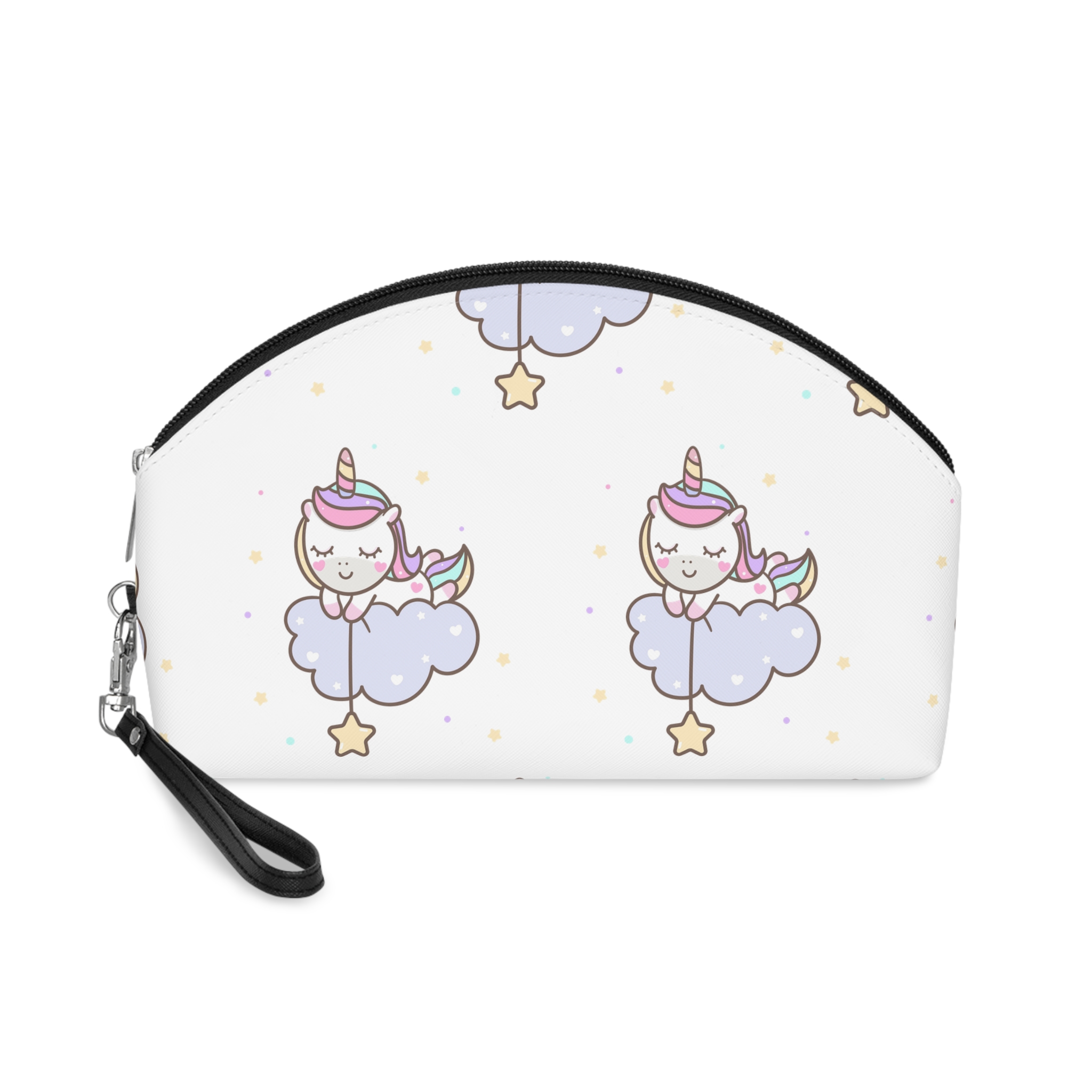 Kawaii Unicorn Vector Sleeping Cloud Makeup Bag