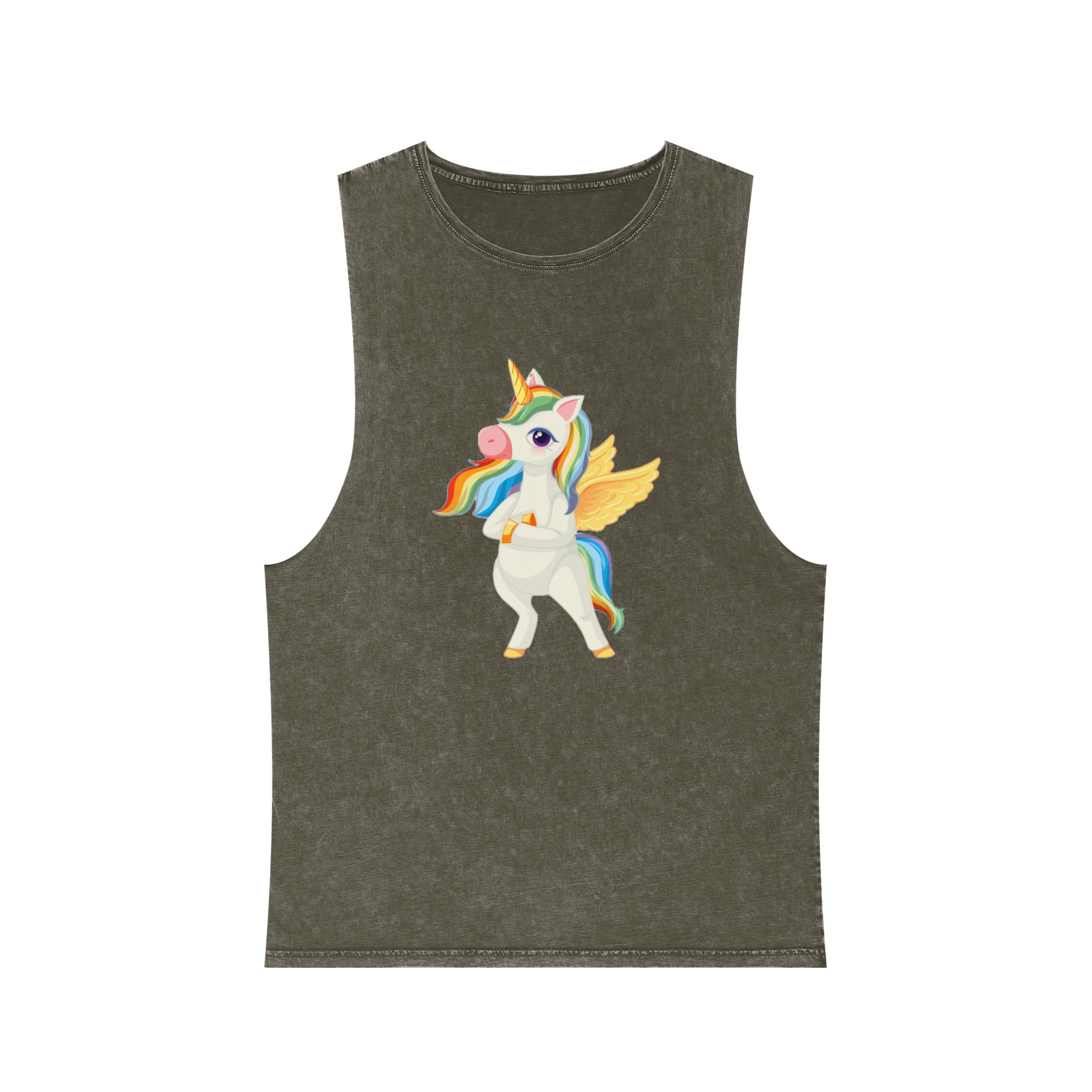 Unicorn V427 Unisex Stonewash Tank Top - Image 5