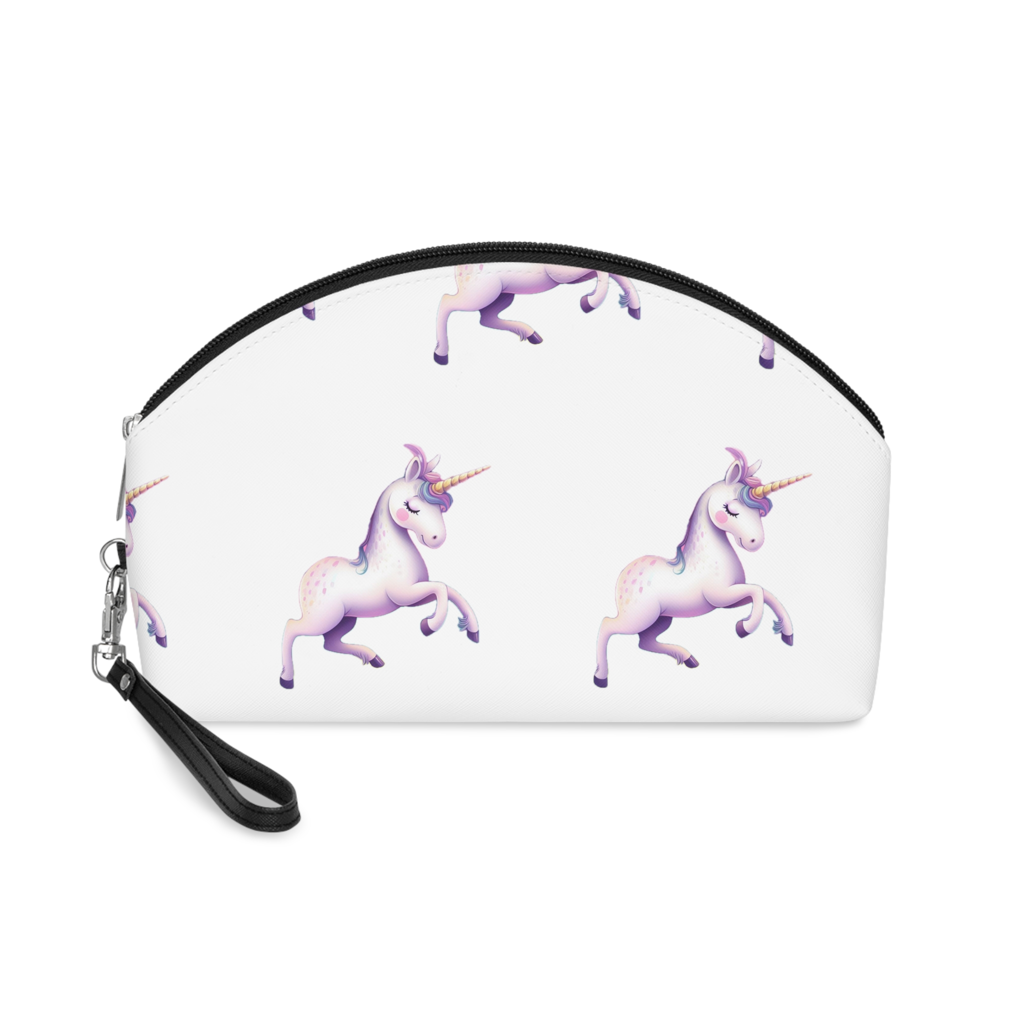 Beautiful Unicorn Running Magical Meadow Unicorn Background Images Whimsical Unicorn (47) Makeup Bag