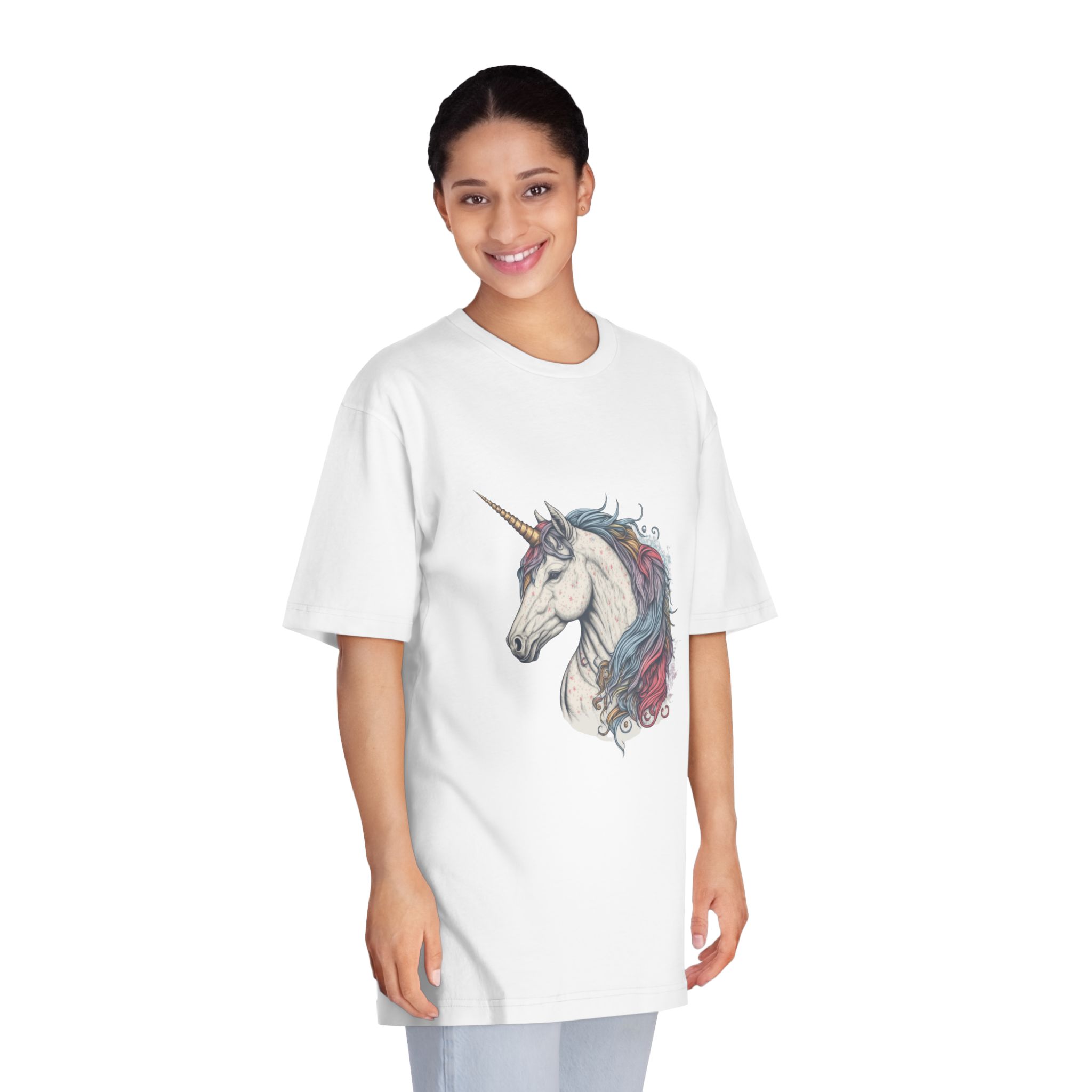 Unicorns 383 Unisex Classic Crewneck T Shirt - Image 3
