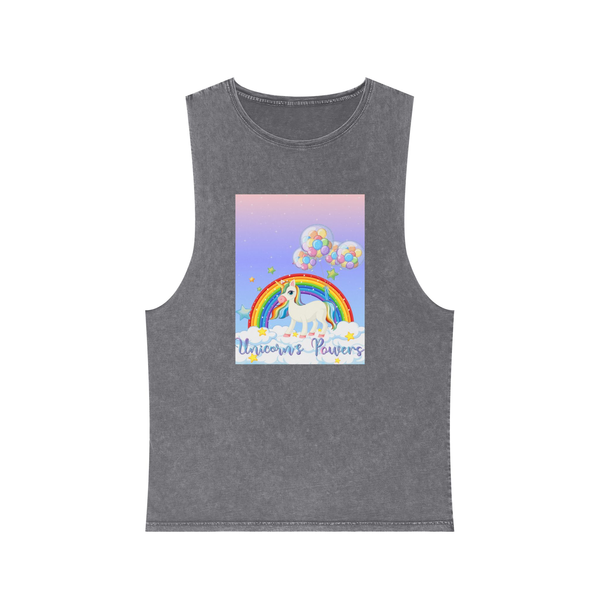 Unicorn V466 Unisex Stonewash Tank Top - Image 9