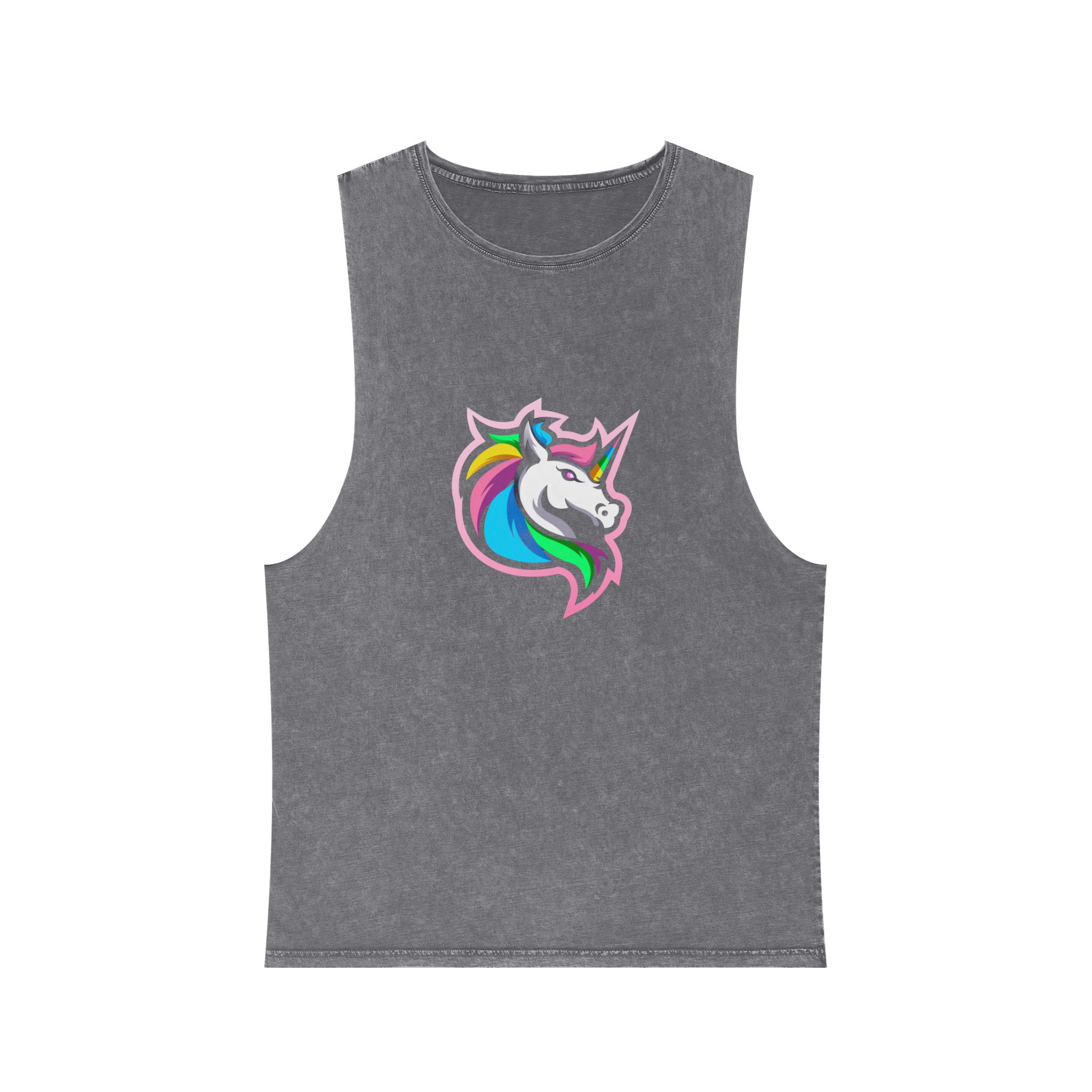 Unicorn V528 Unisex Stonewash Tank Top - Image 9