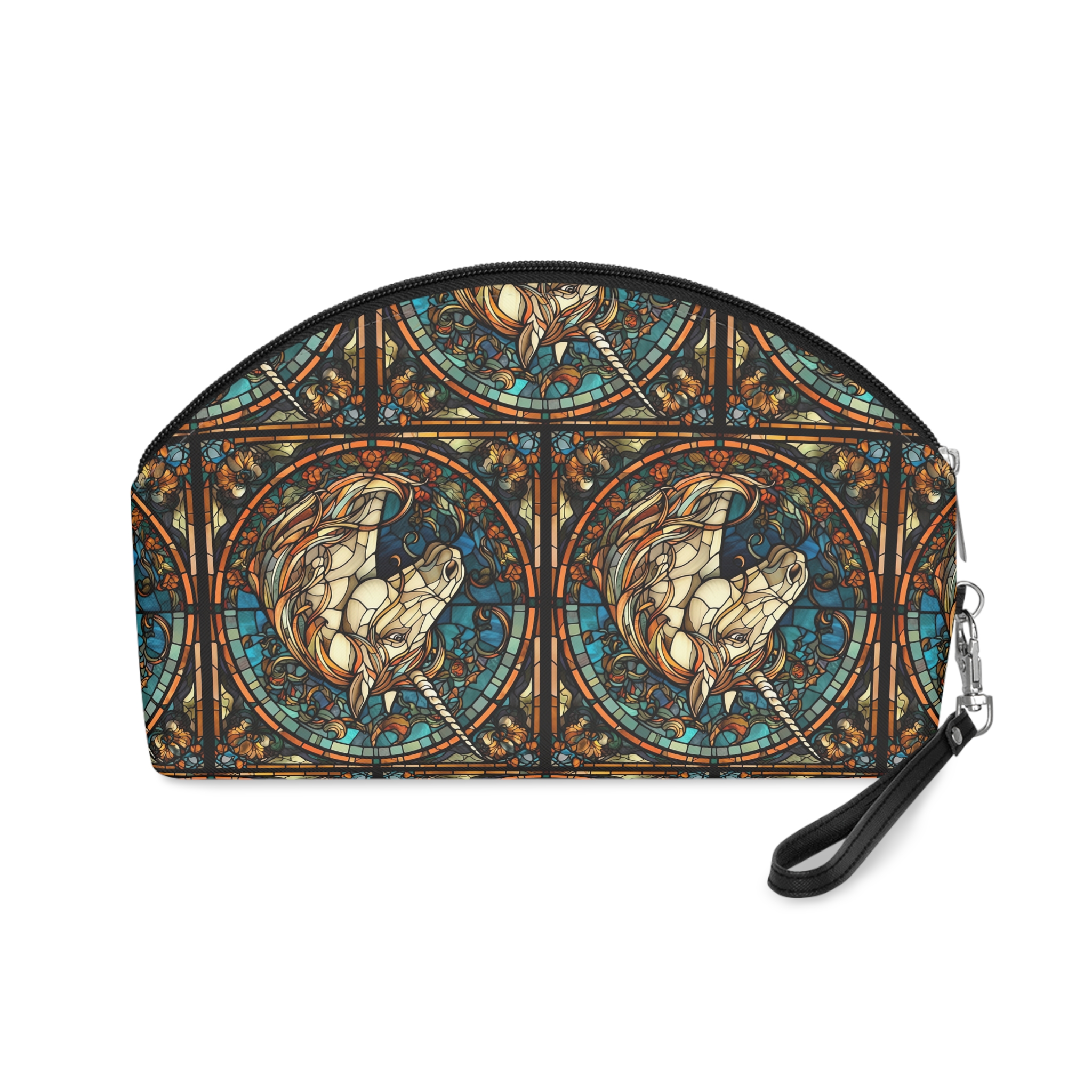 Stained Glass Unicorn Fantasy Makeup Bag - Image 2