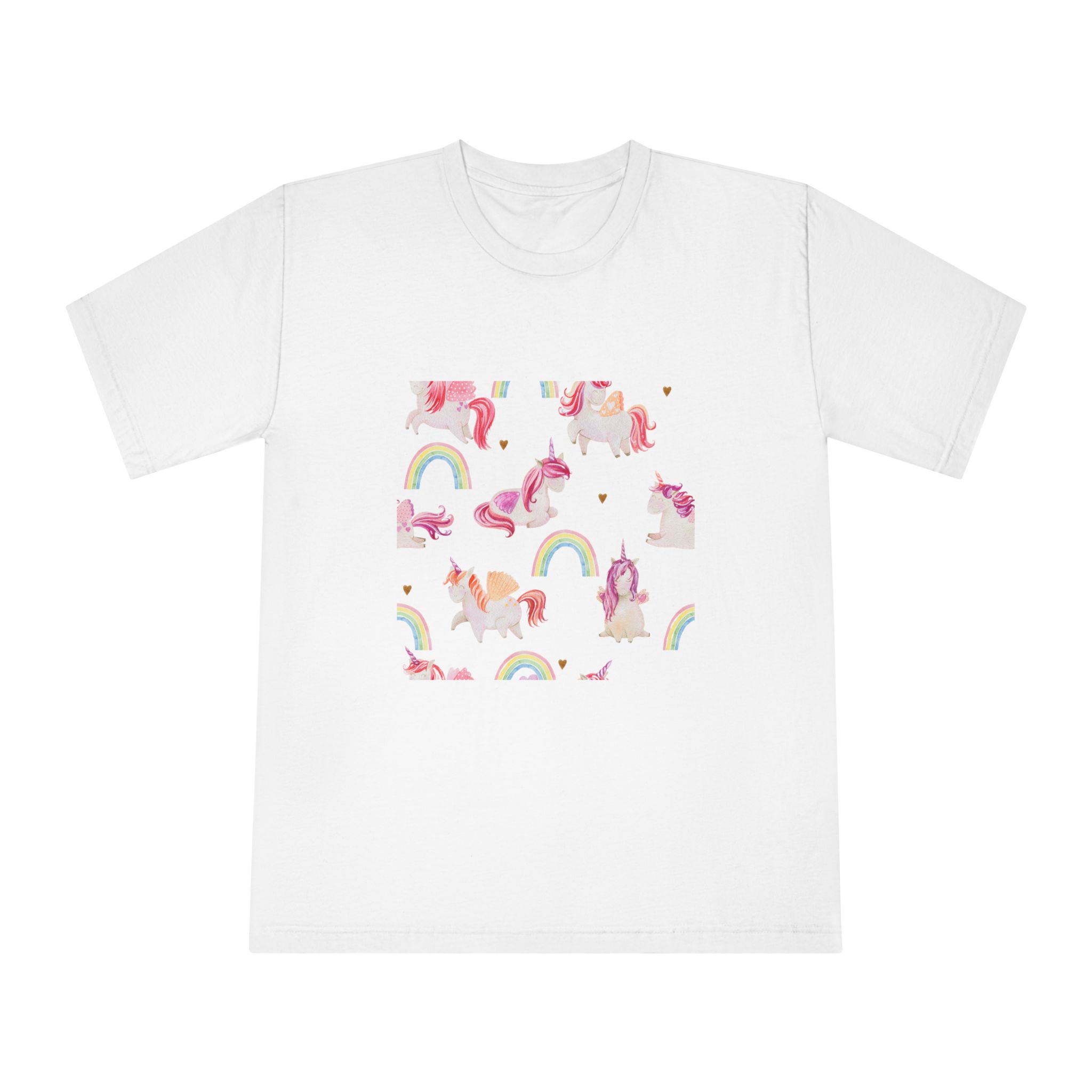 Watercolor Unicorns Seamless Pattern Magical Fantasy Character Fotor Bg Remover 20231203171217 Unisex Classic Crewneck T Shirt