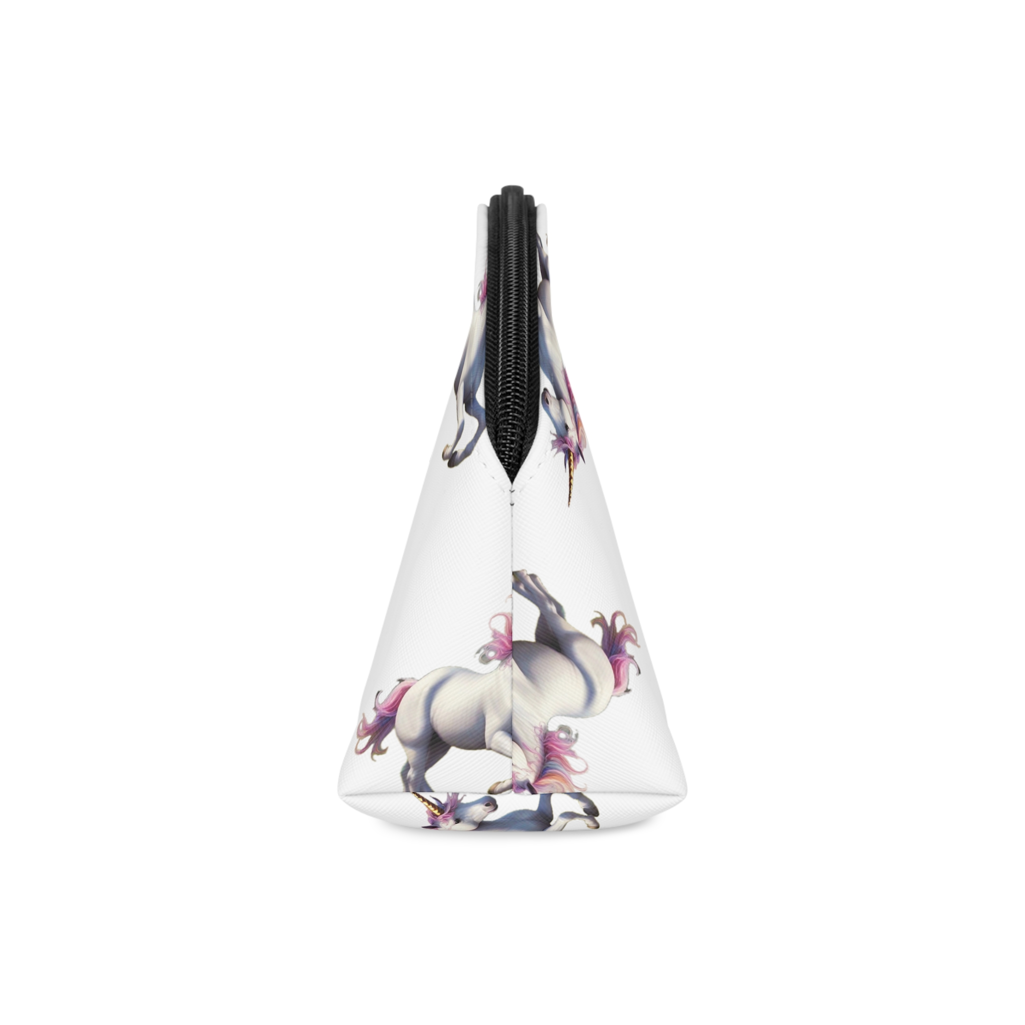 Beautiful Unicorn Running Magical Meadow Unicorn Background Images Whimsical Unicorn (6) Makeup Bag - Image 4