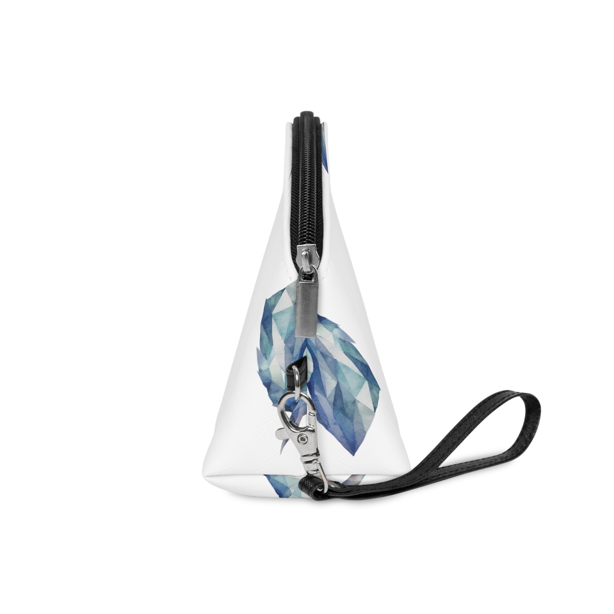 Geometric Watercolor Unicorn Illustration Makeup Bag - Image 3