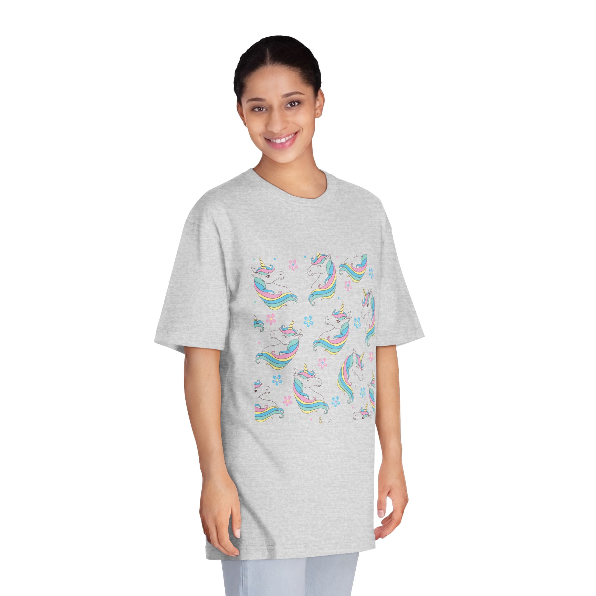 Unicorn Pattern Copia Unisex Classic Crewneck T Shirt - Image 15