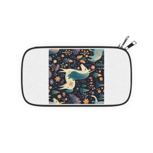 Childish Seamless Pattern Background With Colorful Unicorns Passport Wallet