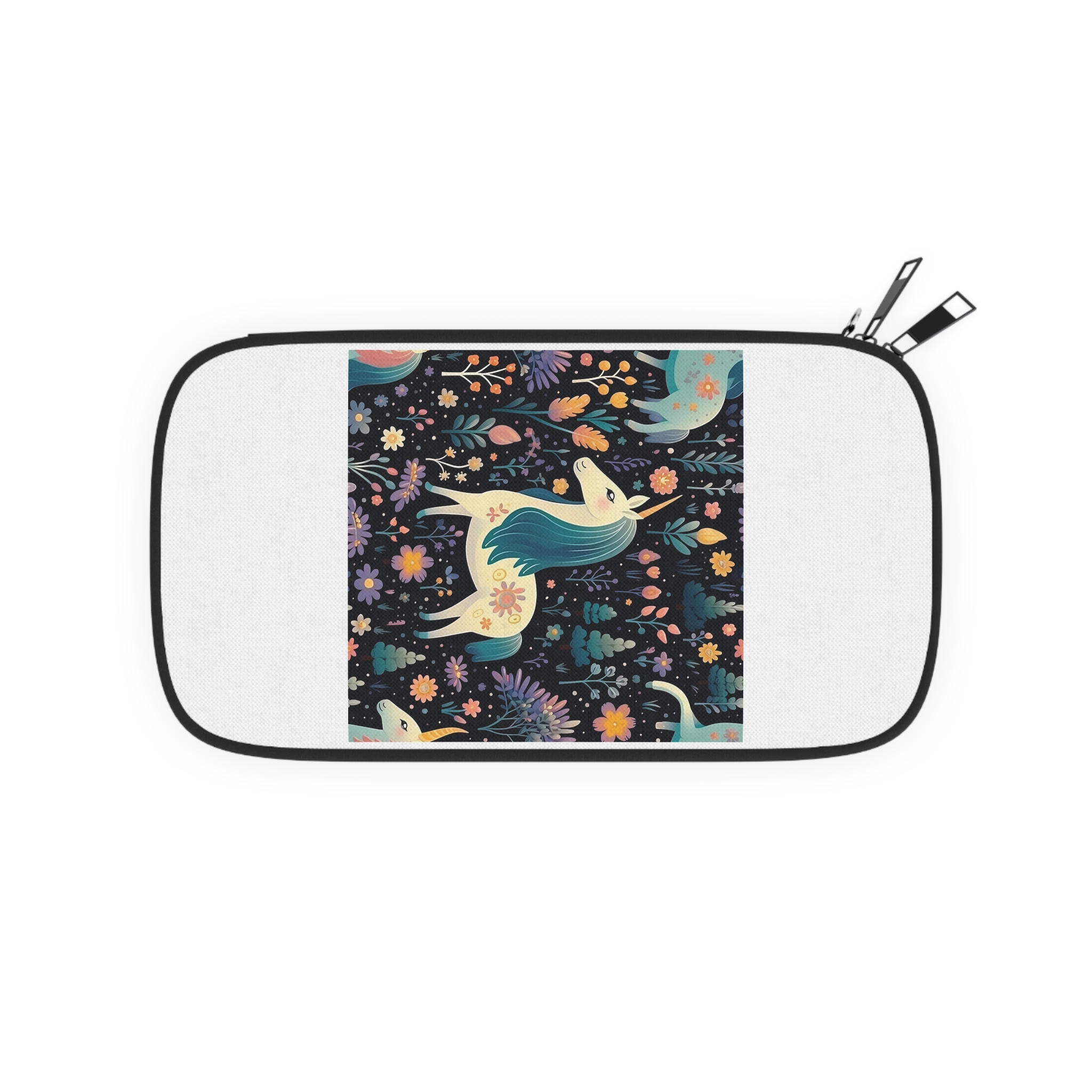 Childish Seamless Pattern Background With Colorful Unicorns Passport Wallet