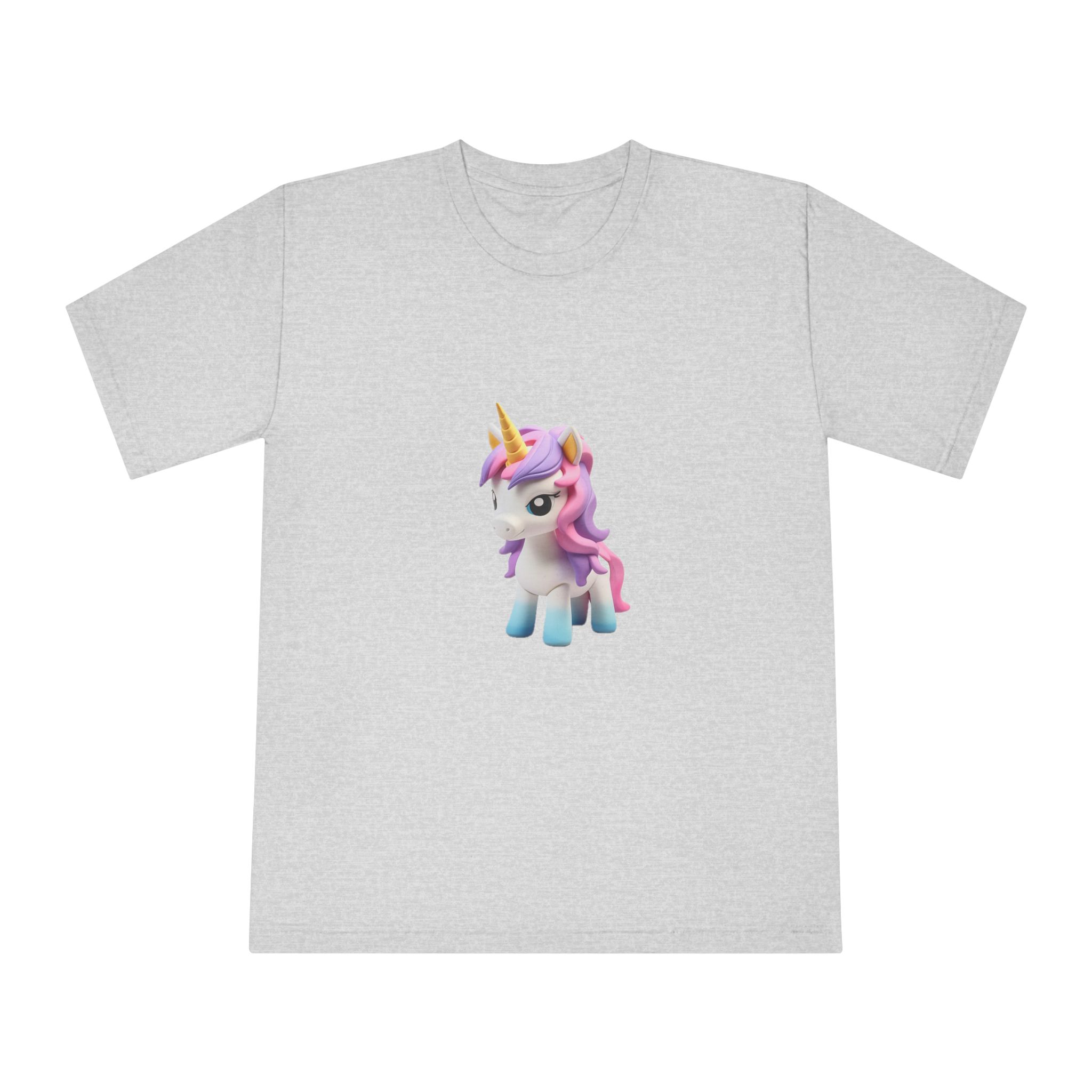 Mythical Unicorn Kids Figurine Style (5) Unisex Classic Crewneck T Shirt - Image 13