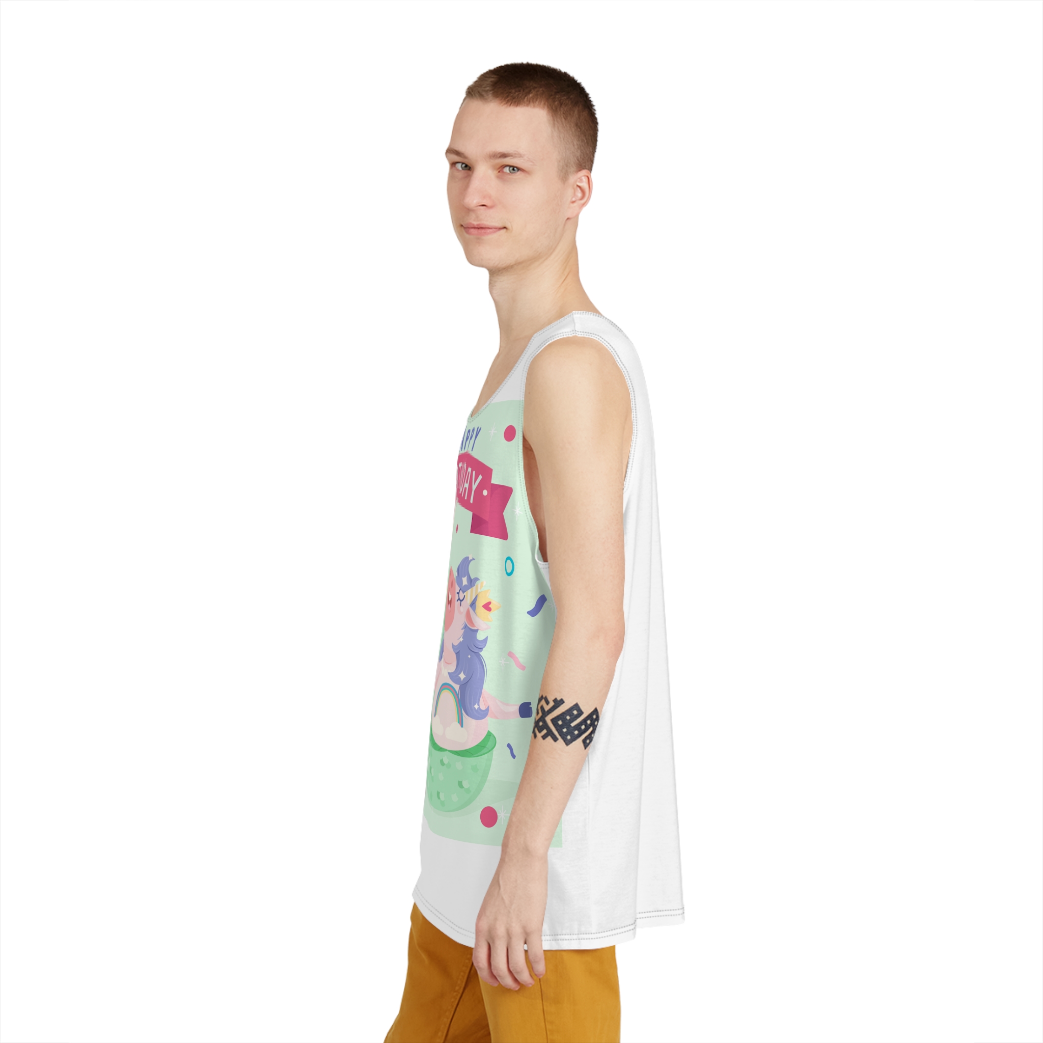 Unicorn V738 Mens Tank Aop