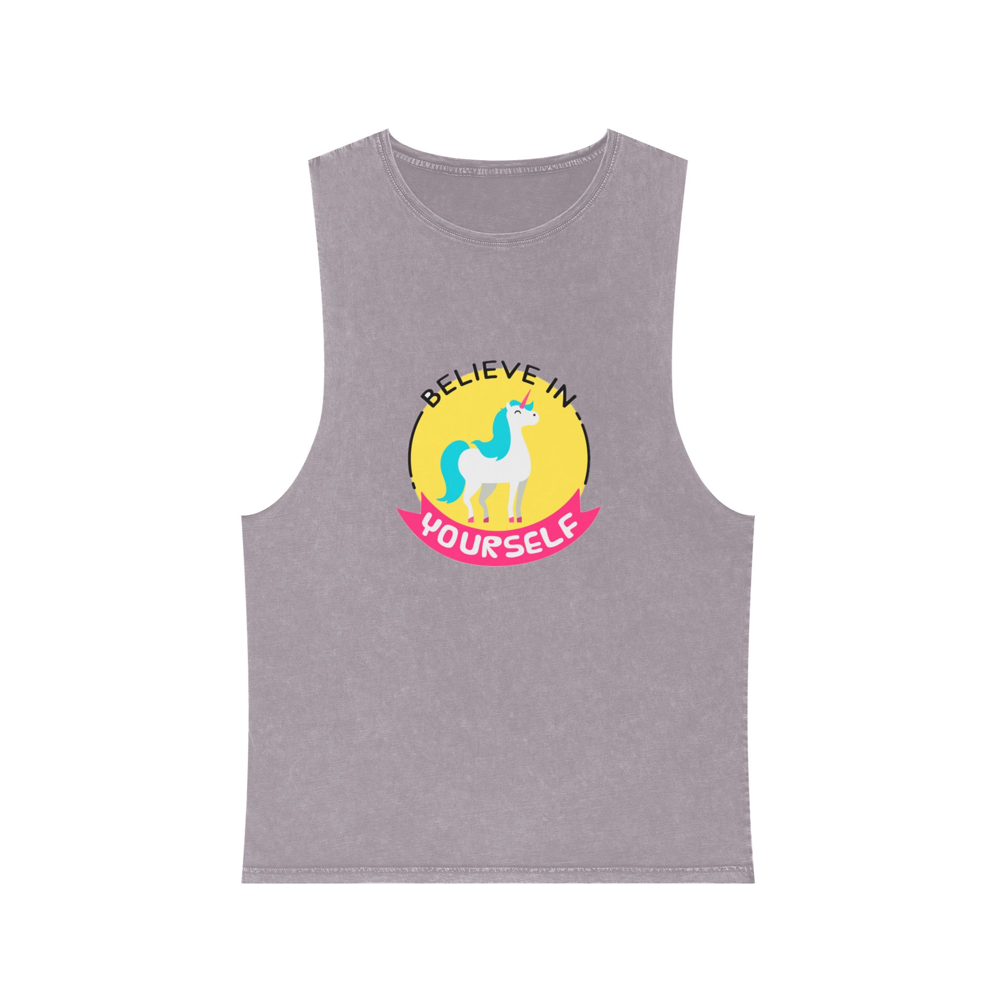 Belive In Your Self Unisex Stonewash Tank Top - Image 17