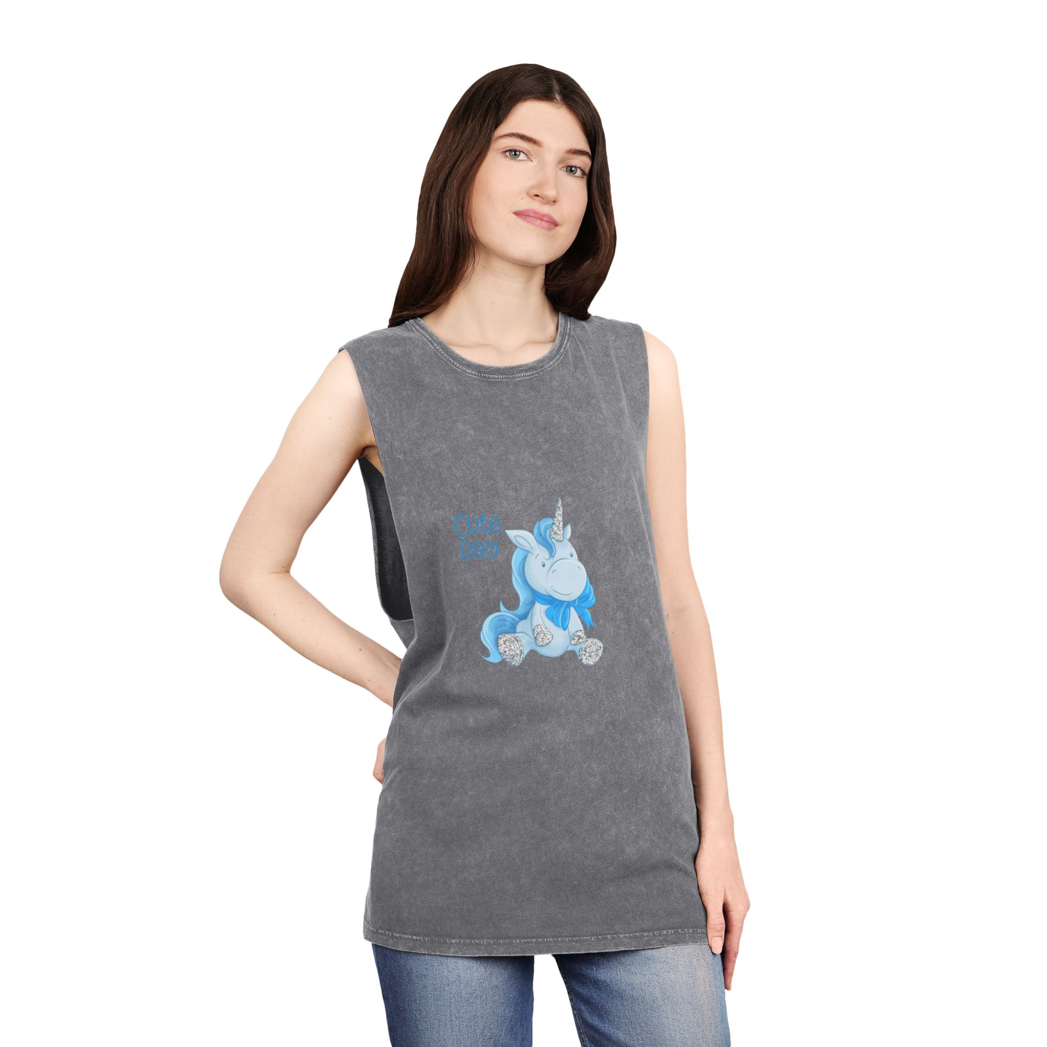 Unicorn V358 Unisex Stonewash Tank Top - Image 12