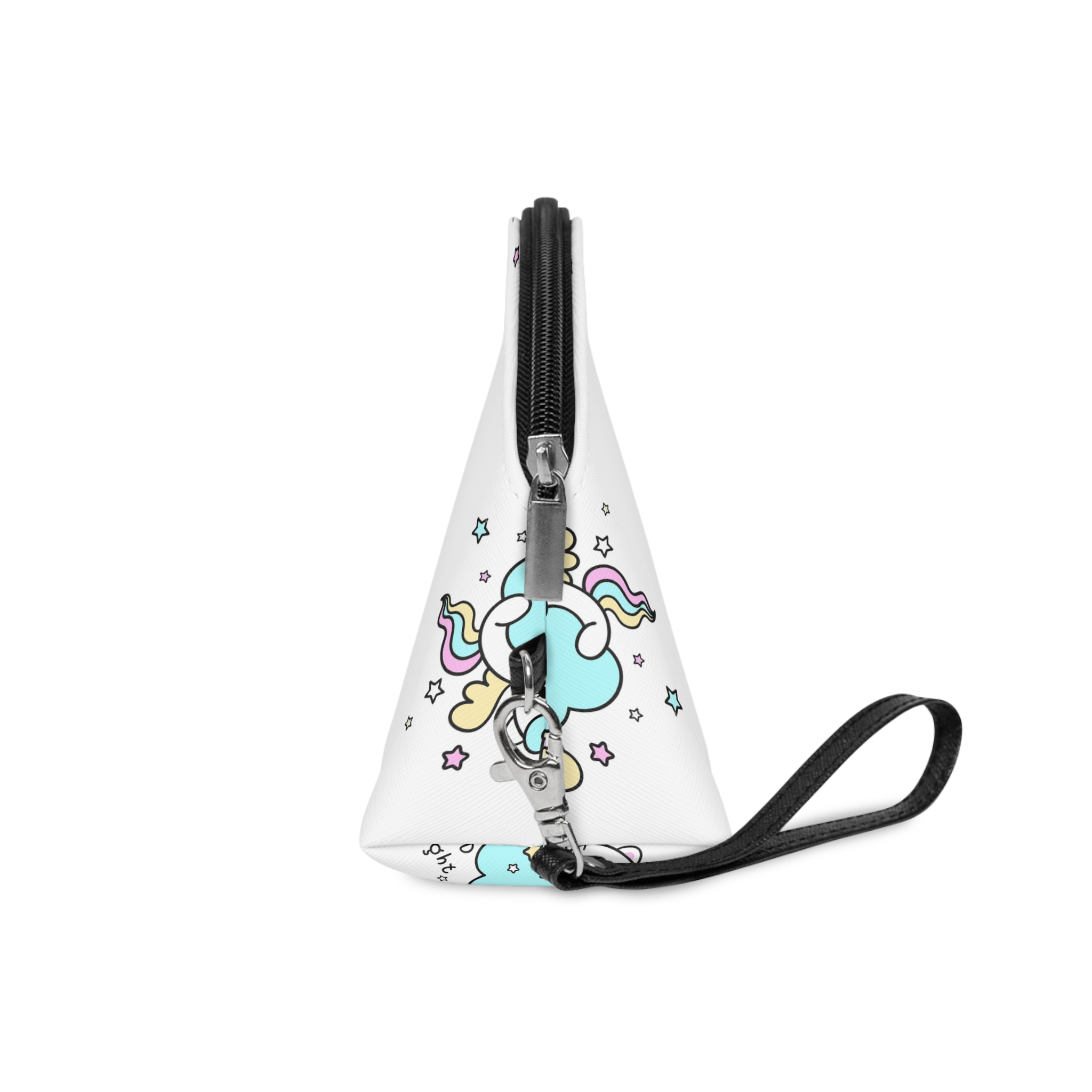 Cute Unicorn Cat Cloud Good Night Illustration Makeup Bag - Image 3