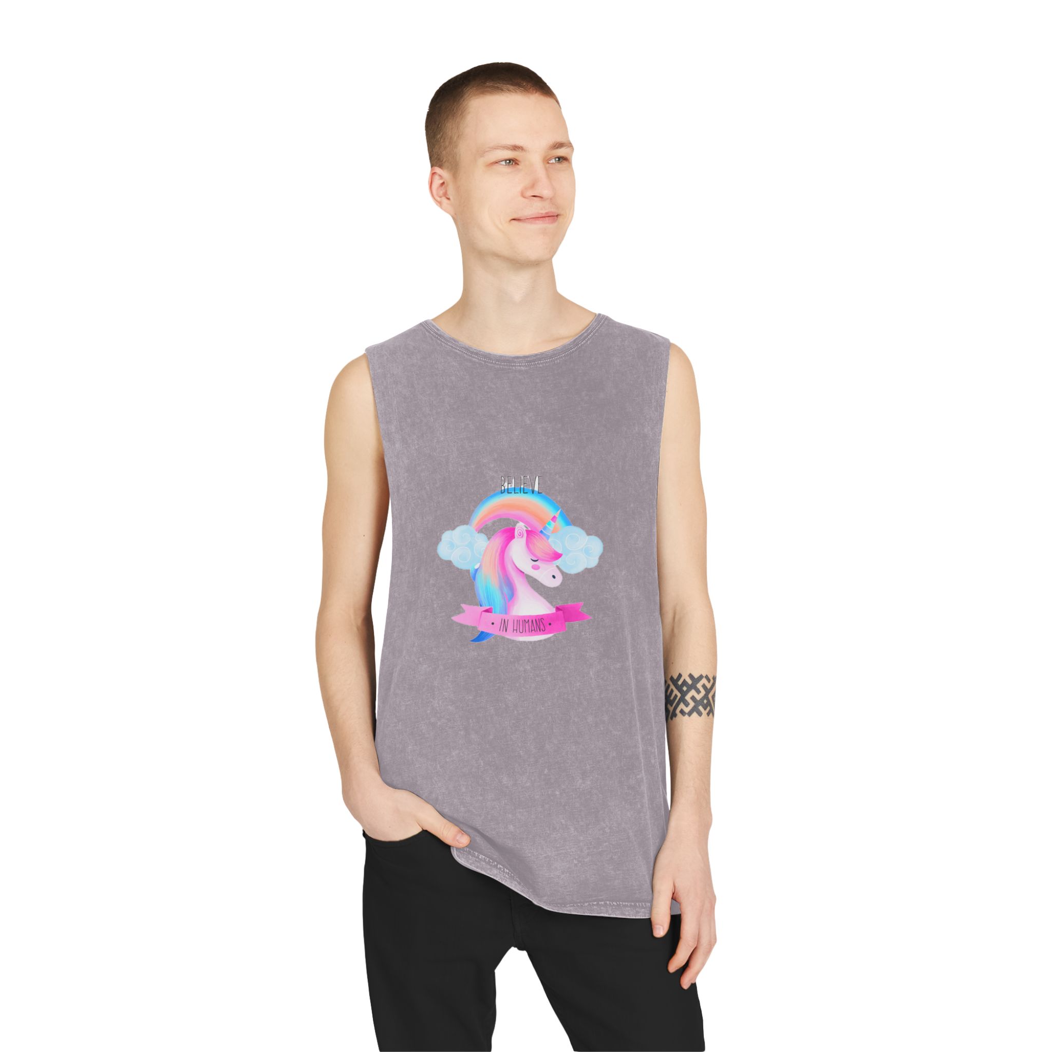 Unicorn V336 Unisex Stonewash Tank Top - Image 19