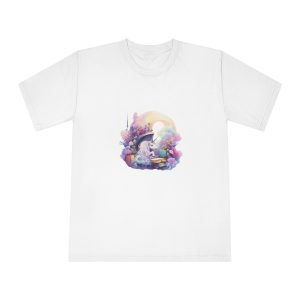Watercolor Cozy Reading Book Set Hidden Realm Unicorns Fluffy Clipart Tshirt Isolated Unisex Classic Crewneck T Shirt