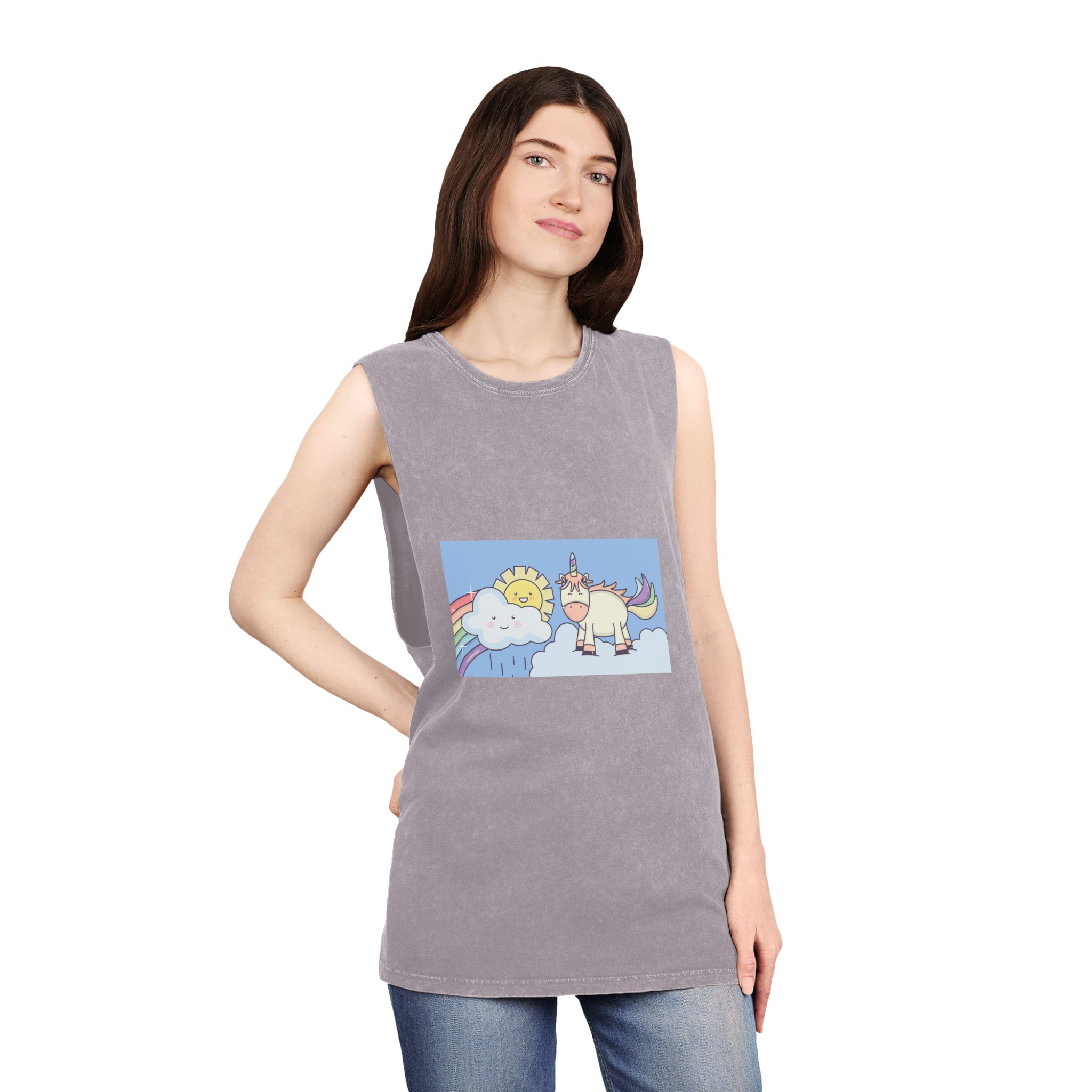 Unicorn V354 Unisex Stonewash Tank Top - Image 20