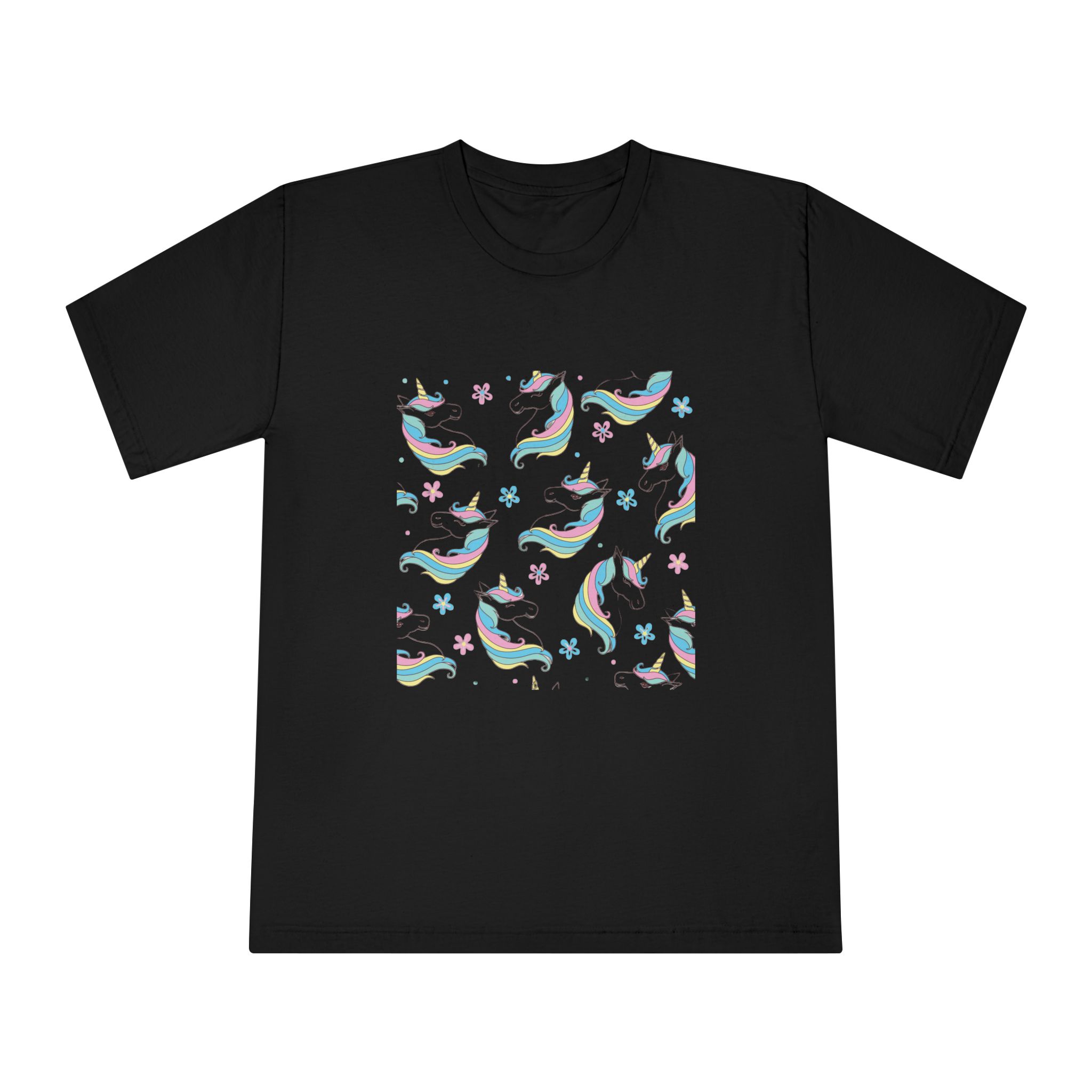 Unicorn Pattern Copia Unisex Classic Crewneck T Shirt - Image 5