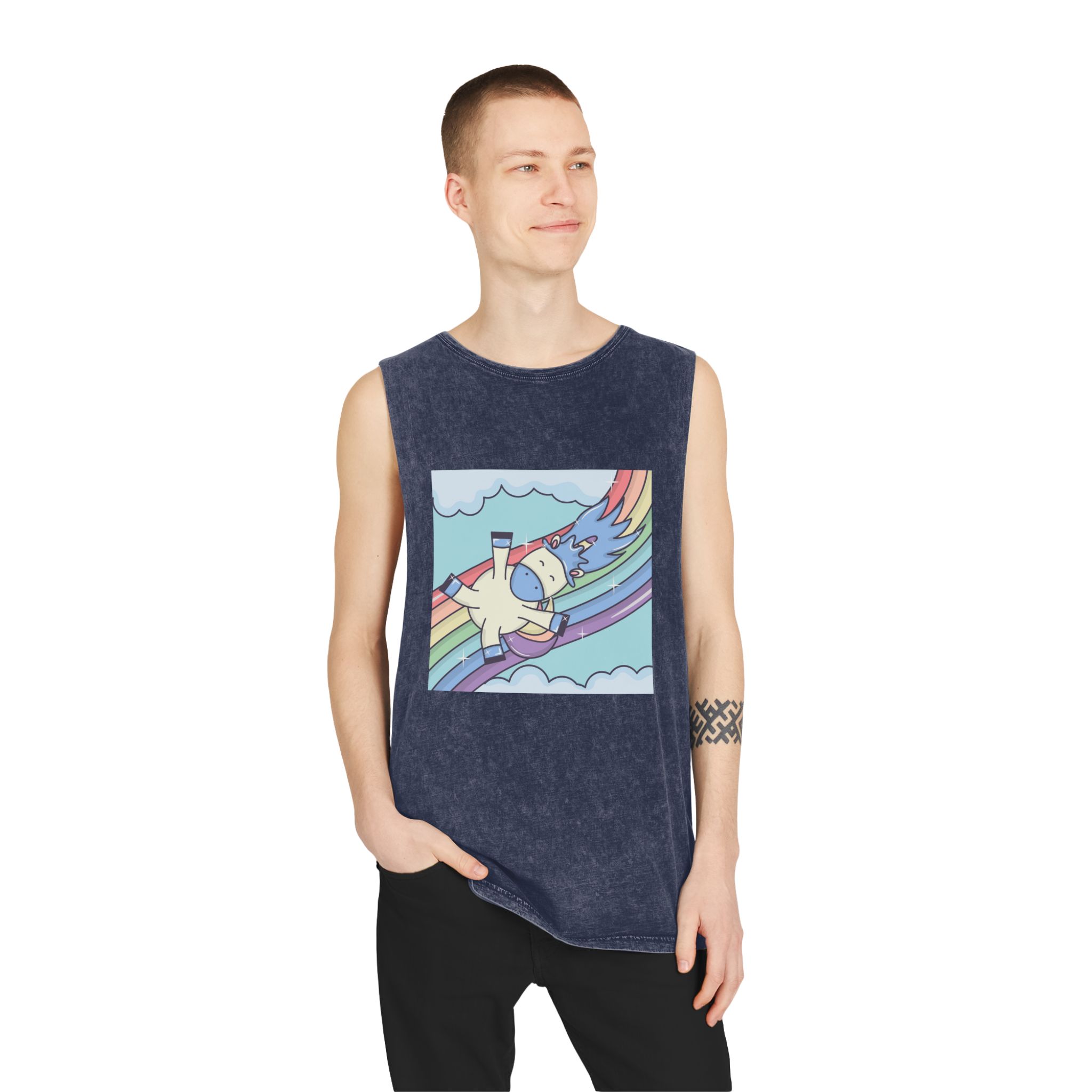 Unicorn V352 Unisex Stonewash Tank Top - Image 15