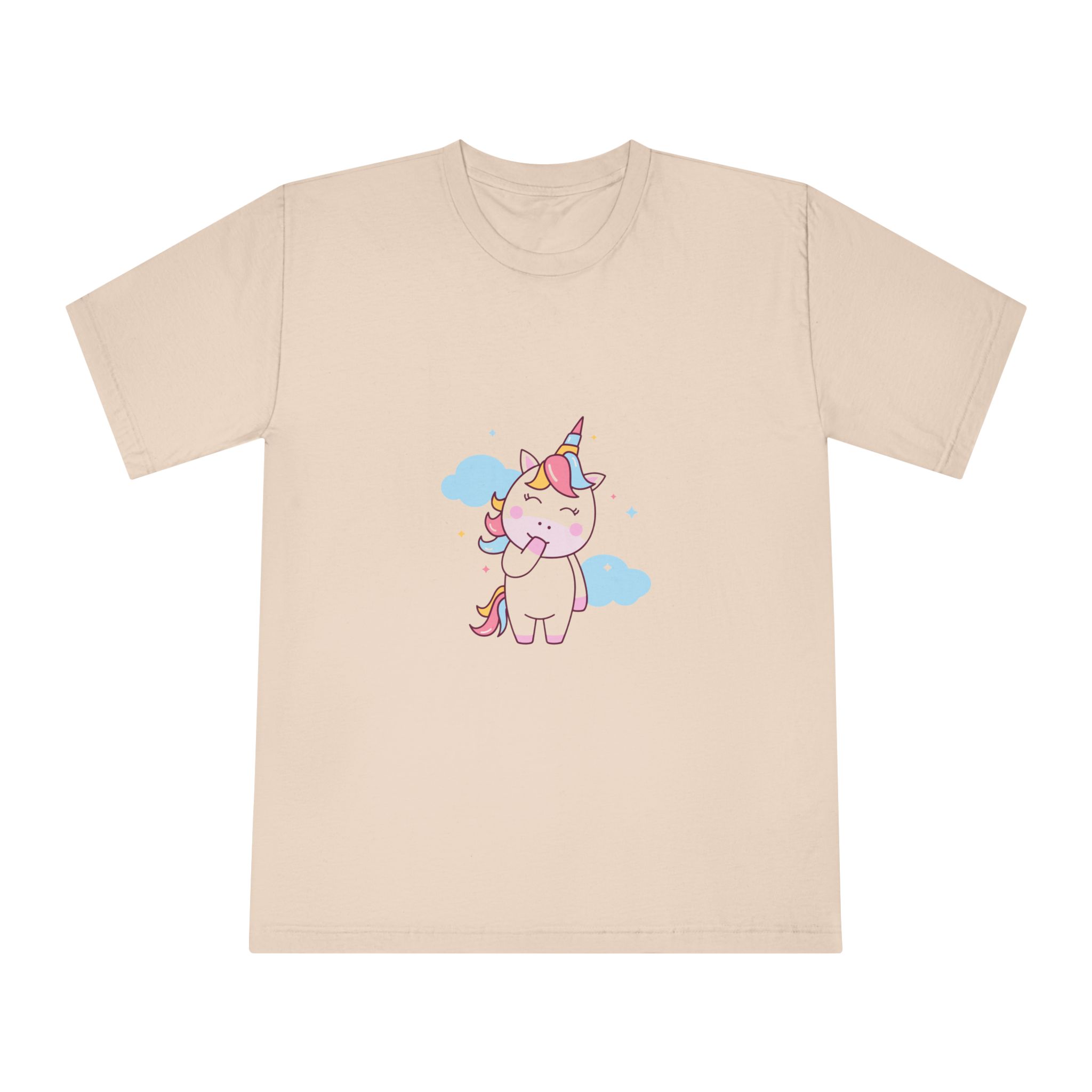Cute Unicorn Illustration Unisex Classic Crewneck T Shirt - Image 9